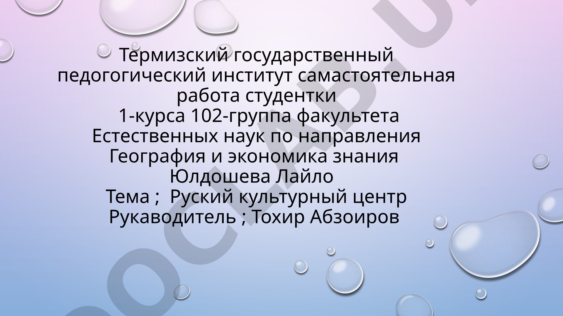 Руский культурный центр
