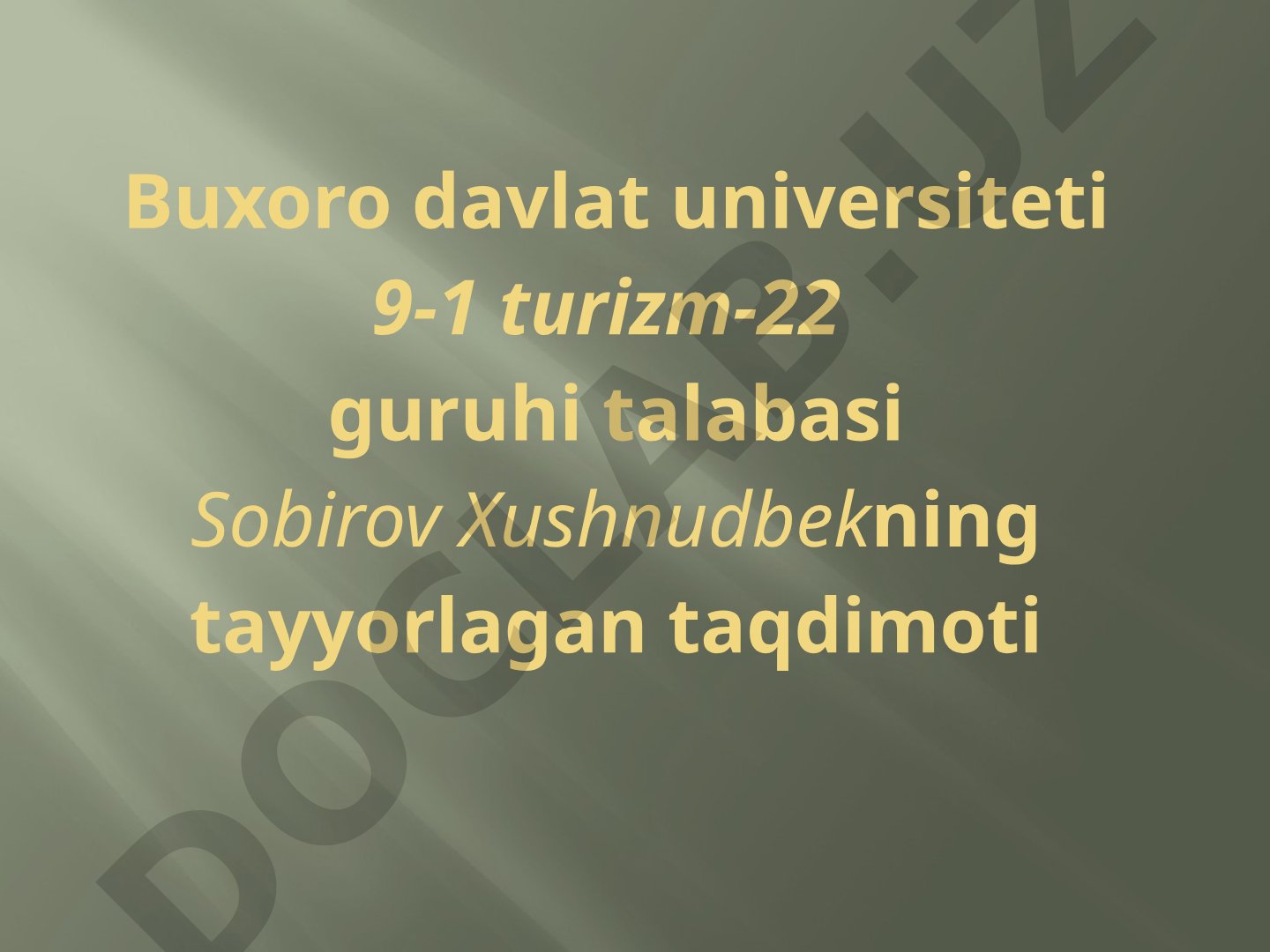 AVSTRALIYADA EKOLOGIK TURIZM TURLARI