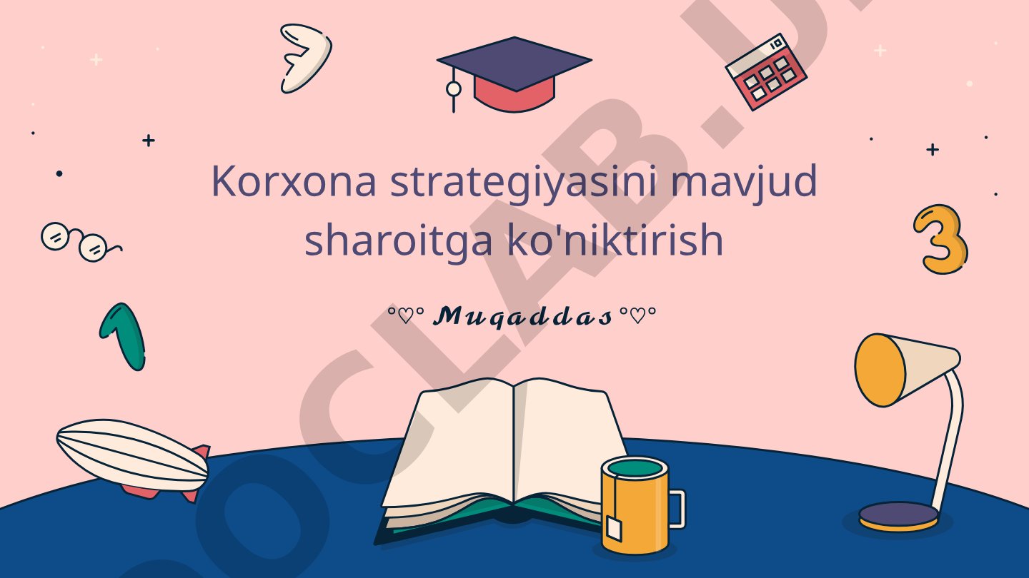 Korxona strategiyasini mavjud sharoitga ko'niktirish