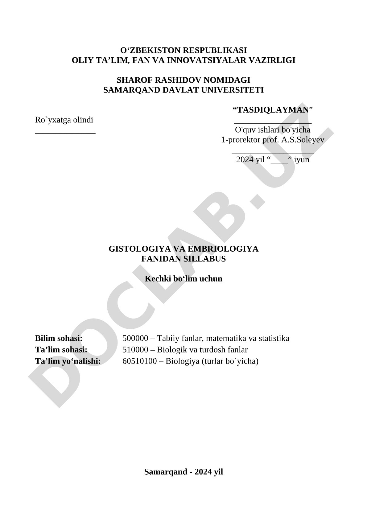 Gistologiya va embriologiya