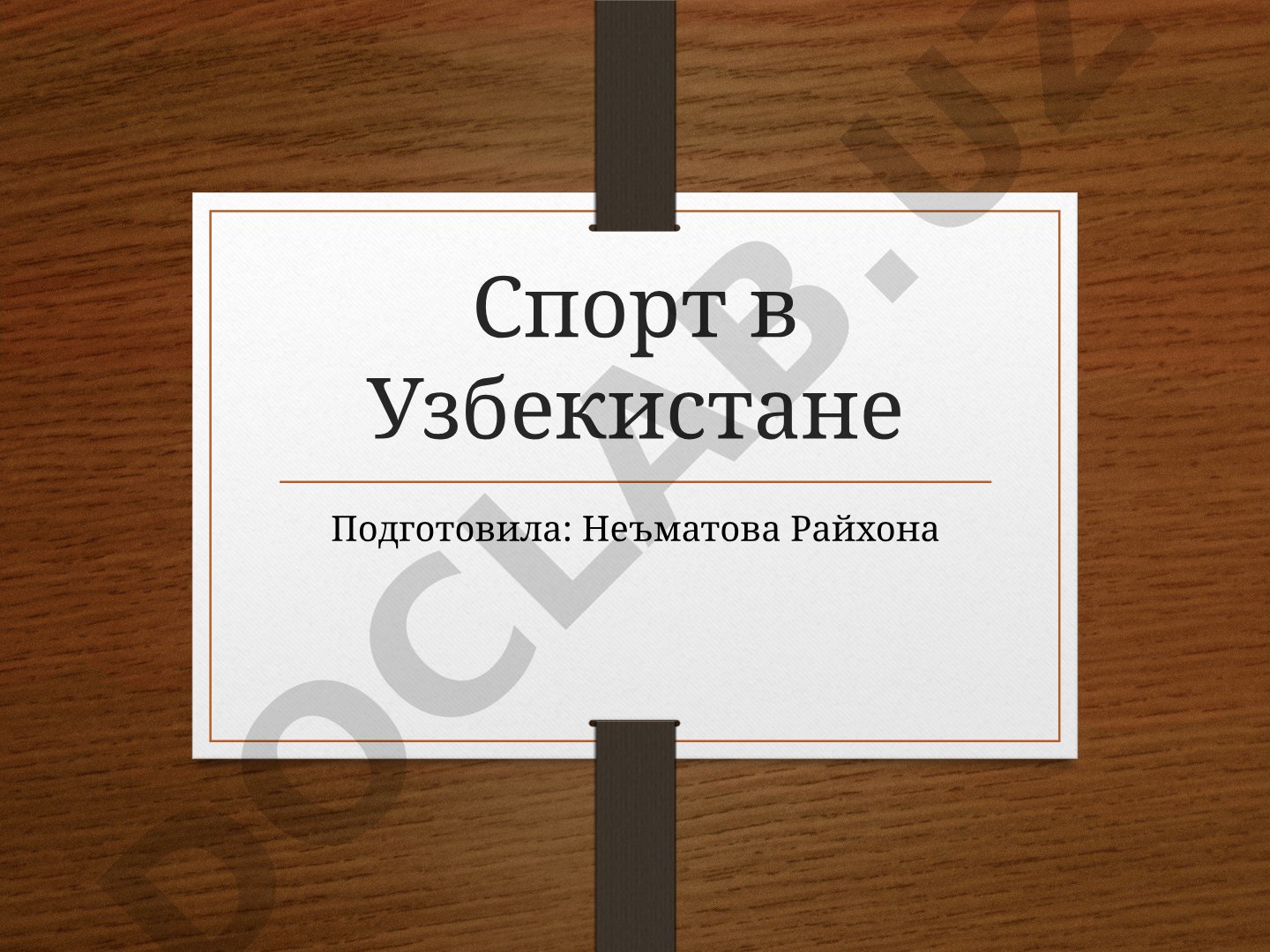 Спорт в Узбекистане