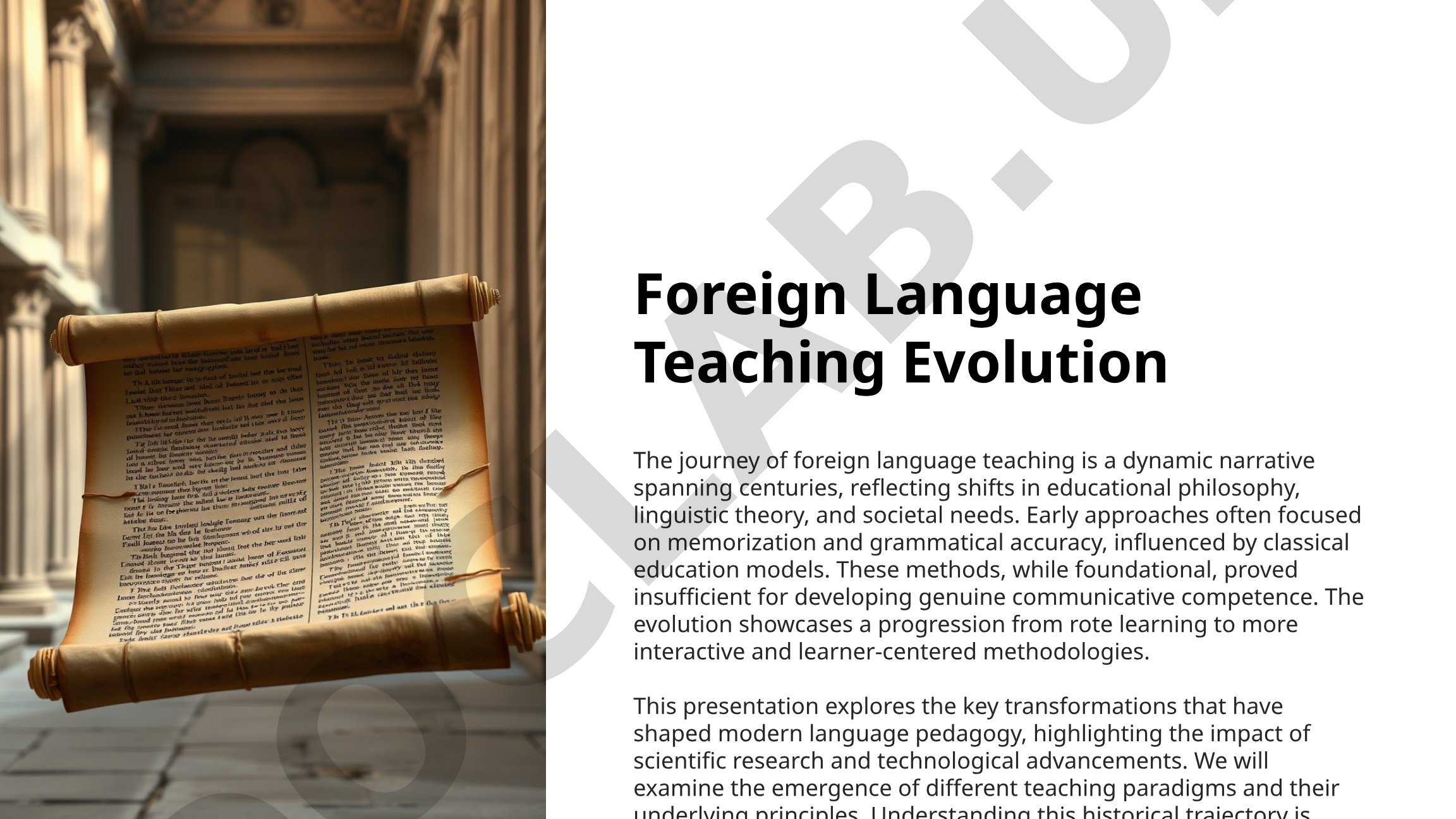 Foreign Language Teaching Evolution