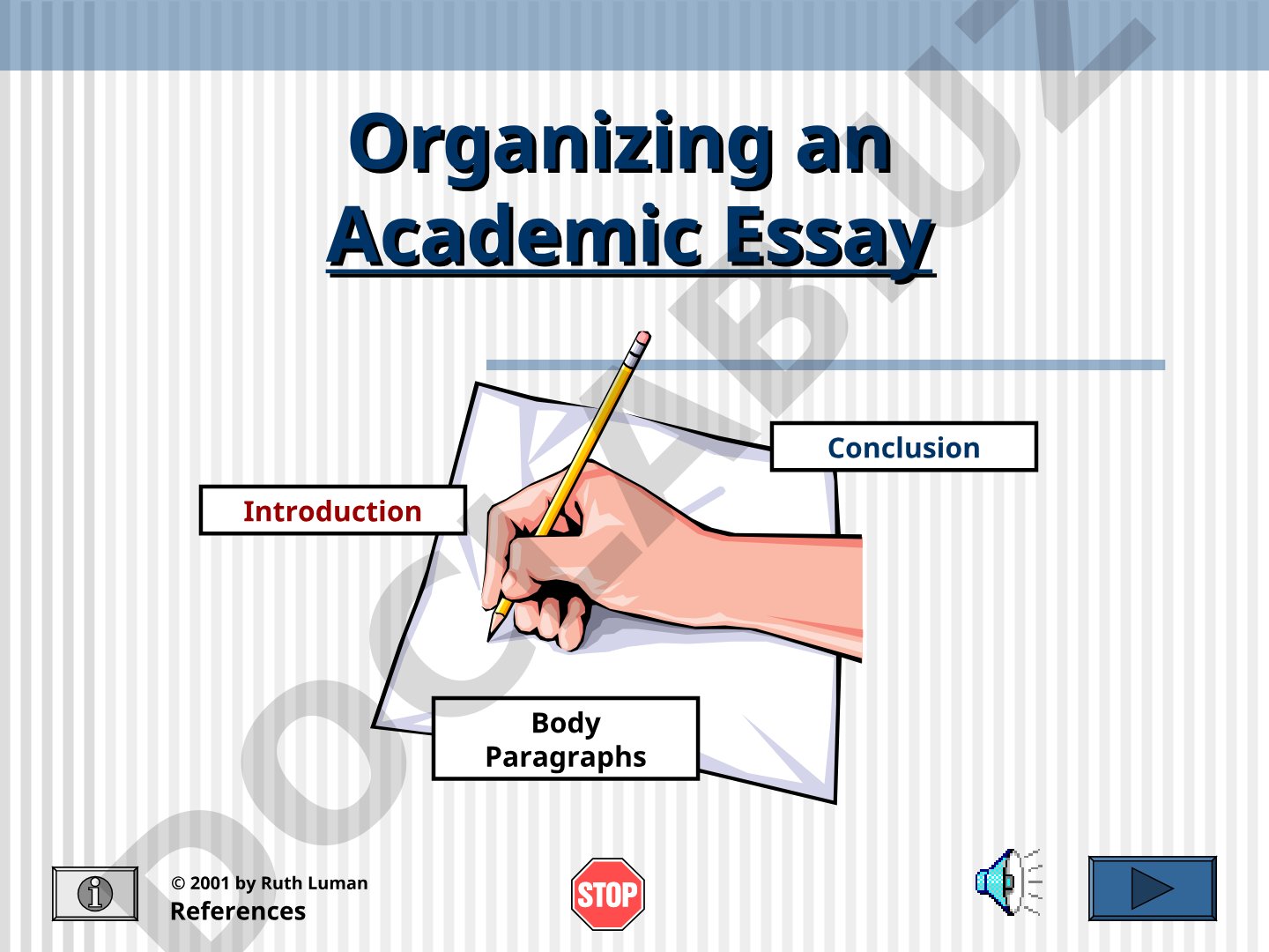 Organizing an Academic Essay