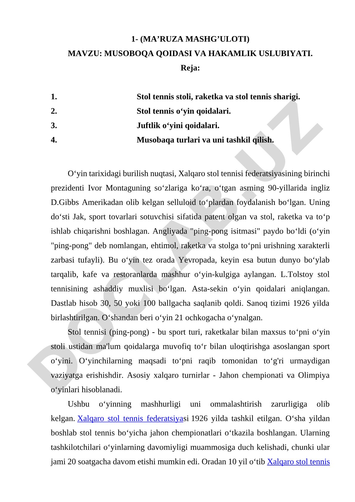 Musoboqa qoidasi va hakamlik uslubiyati