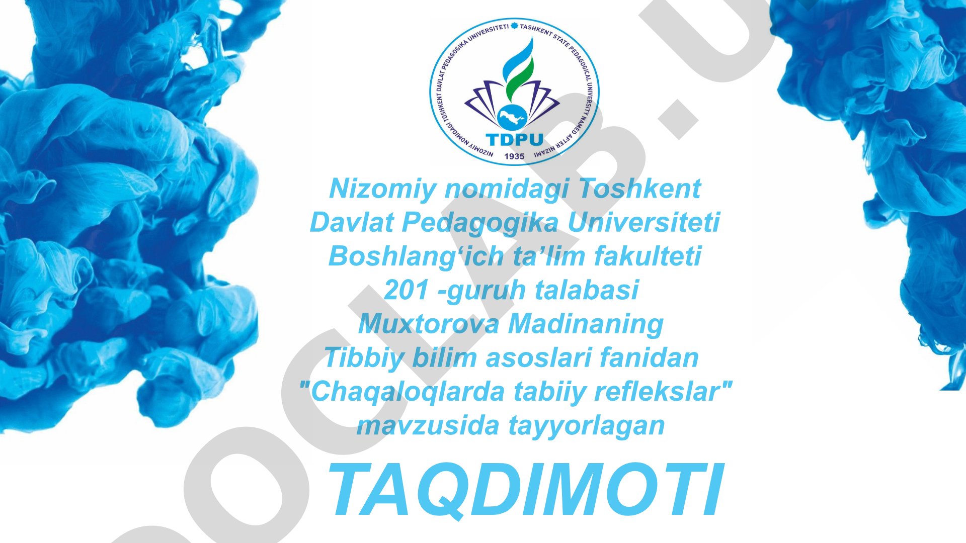 Chaqaloqlarda tabiiy reflekslar