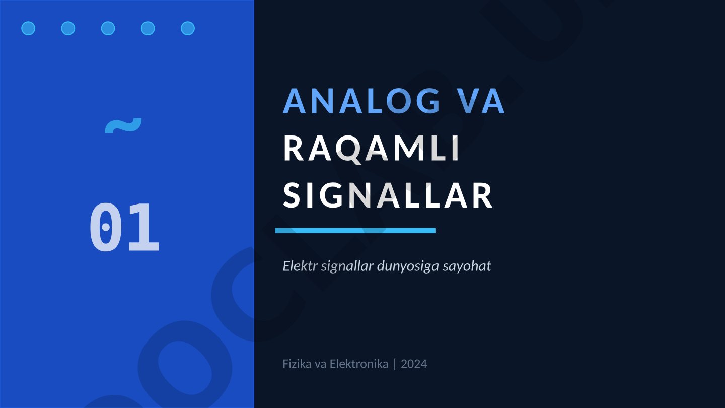 Analog va raqamli signallar