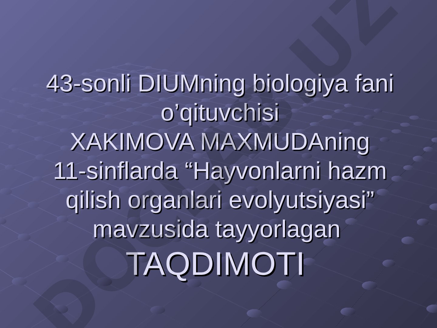 Mavzusi aniqlanmagan