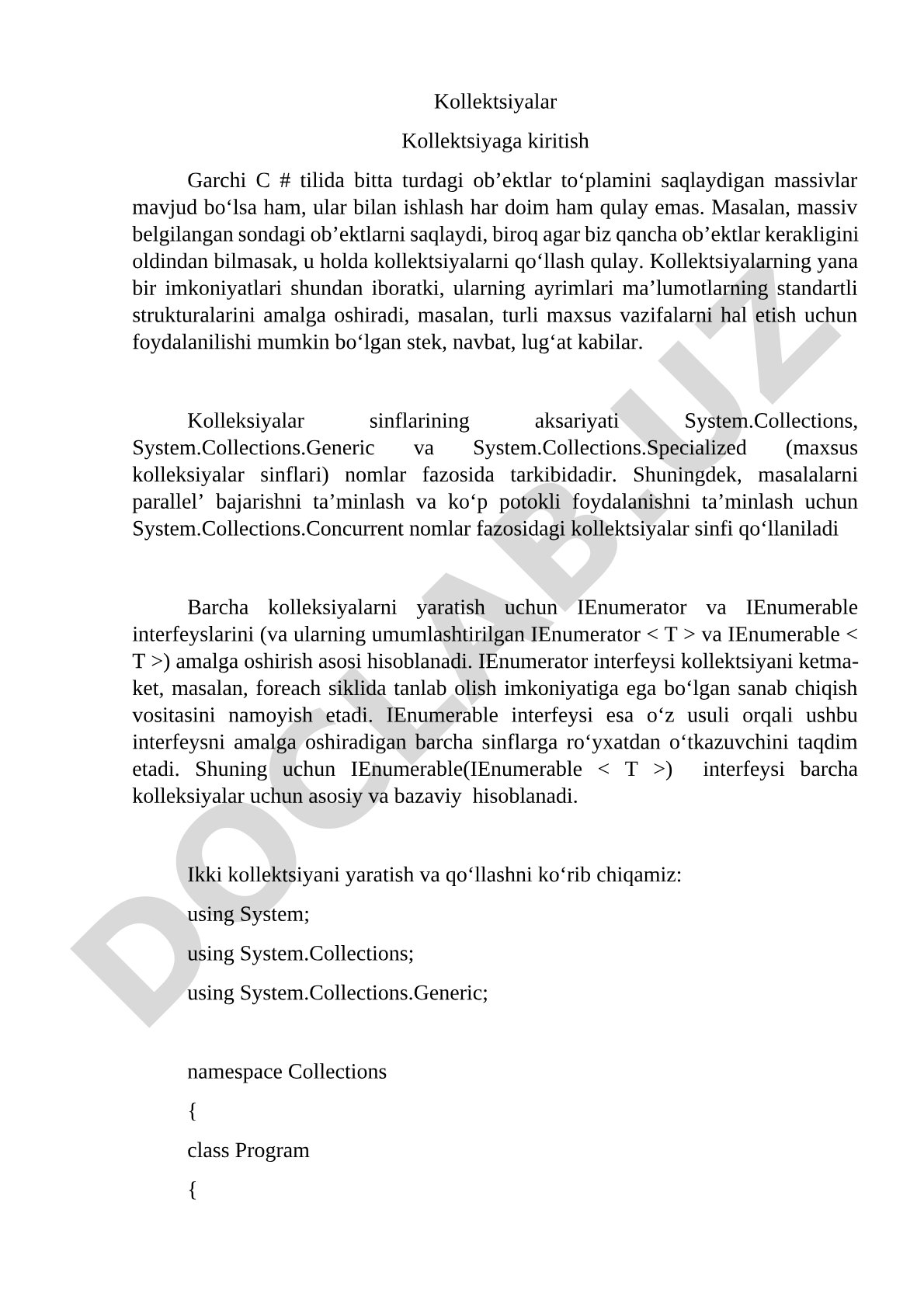 Kollektsiyalar