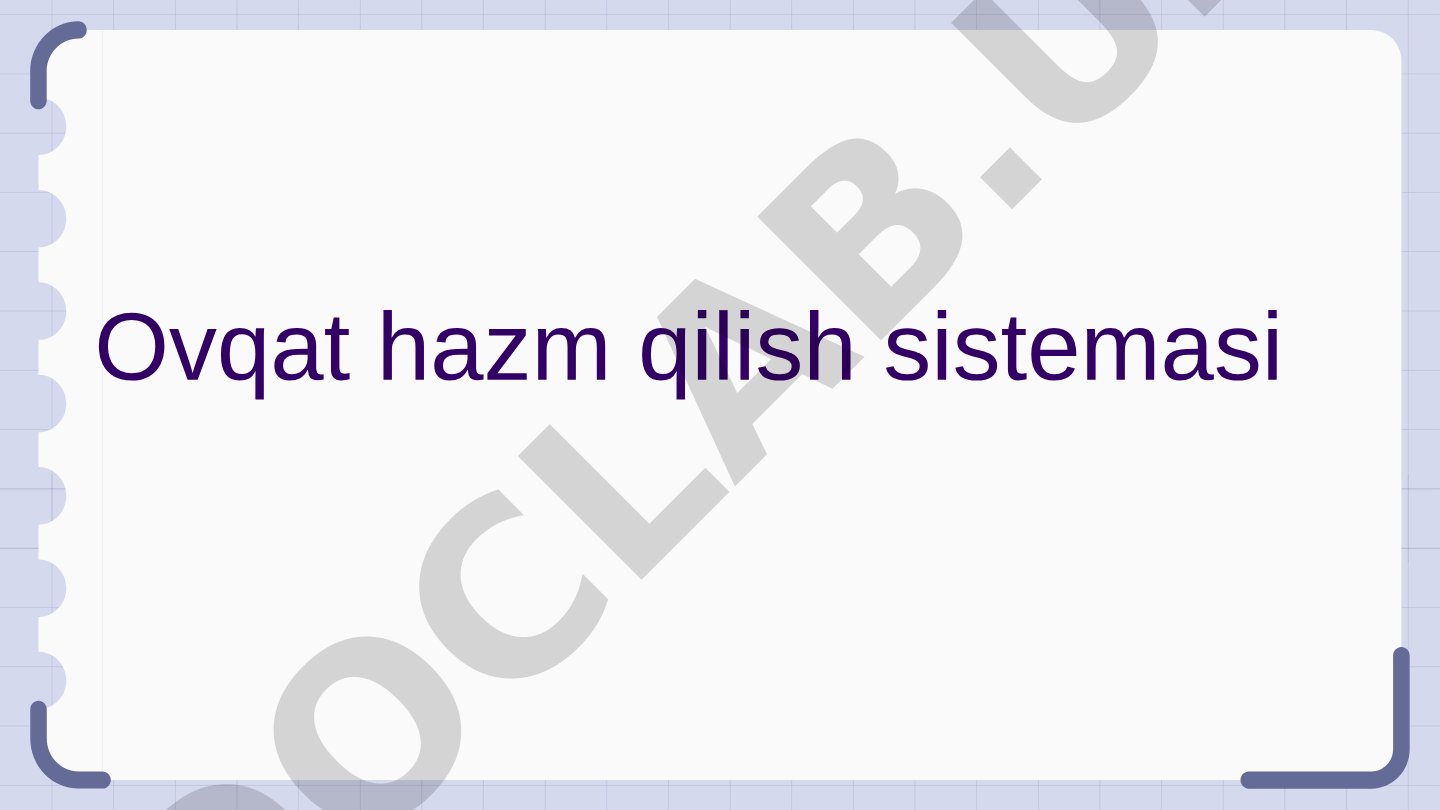 Ovqat hazm qilish sistemasi va onlayn ta'lim saytlari