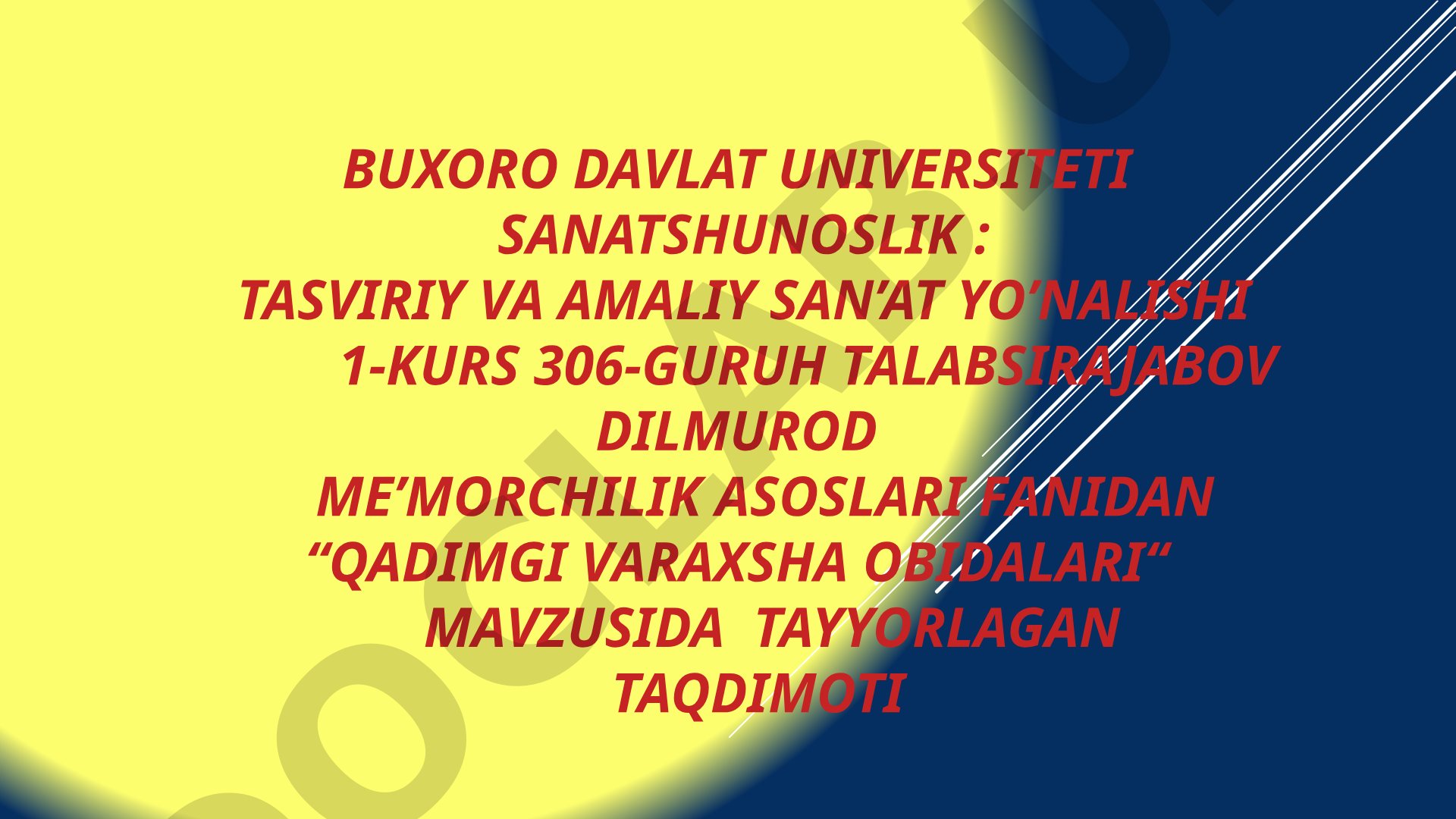 Qadimgi Varaxsha obidalari