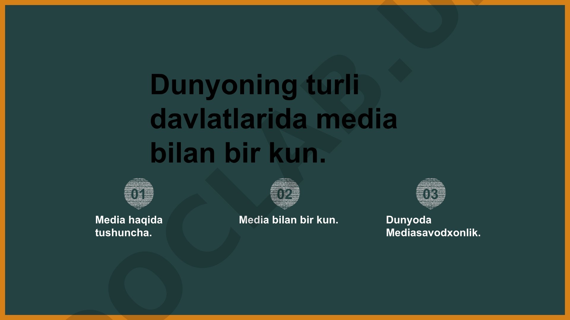 Mediasavodxonlik va axborot madaniyati