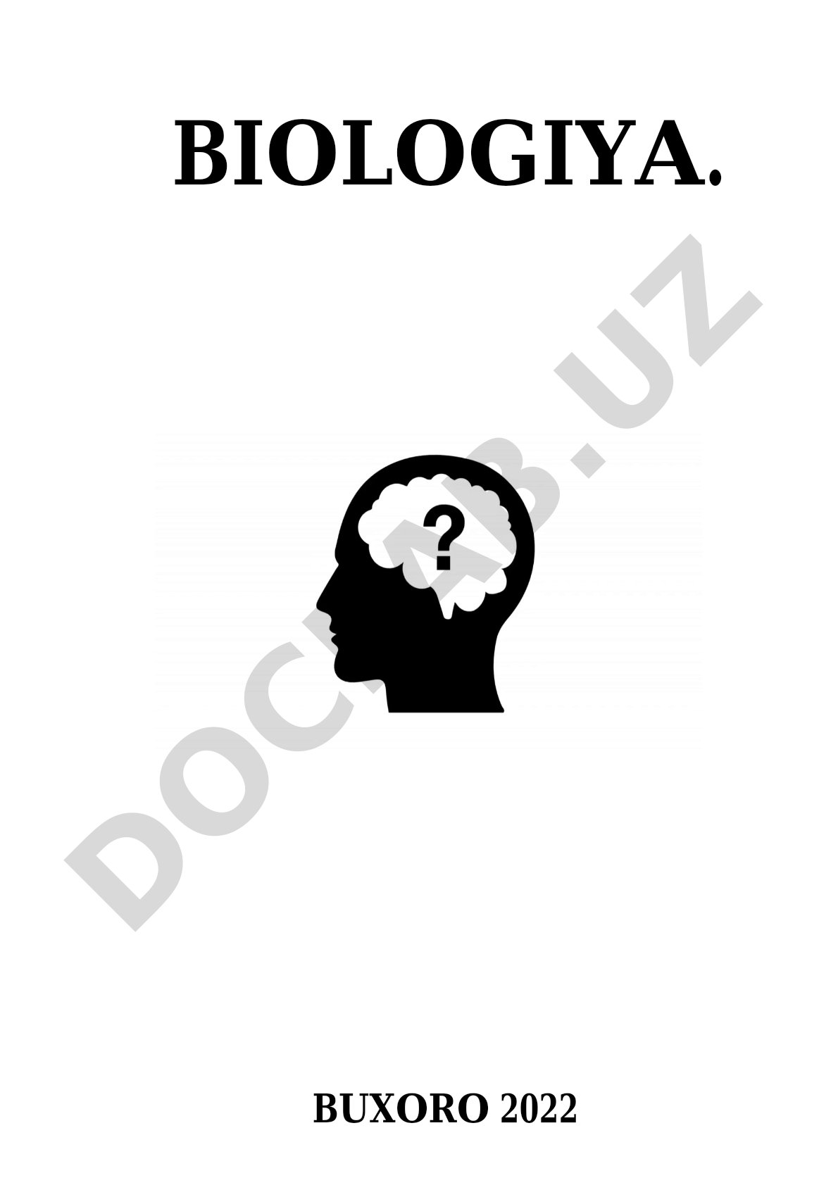 Biologiya test savollari