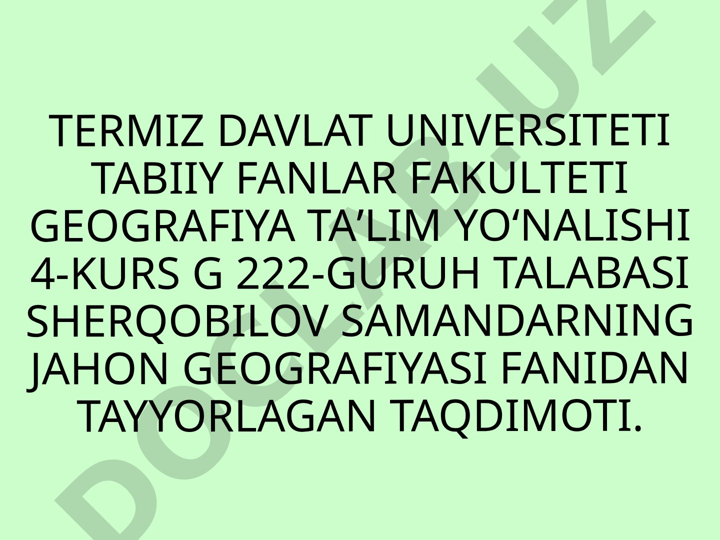 Orol muammosi haqida qo‘shimcha ma’lumot to‘plash, O‘rta Osiyo mintaqasining turistik salohiyati va markazlari