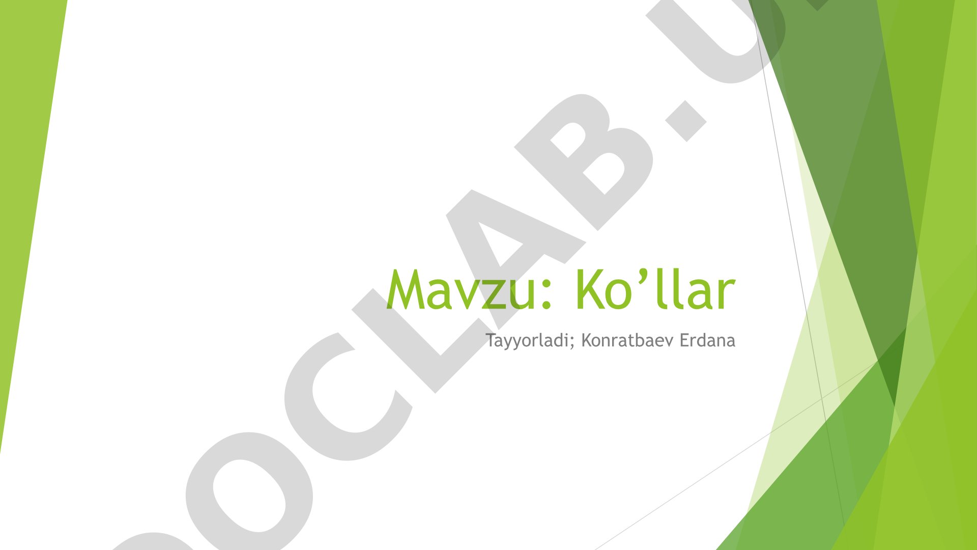 Ko’llar
