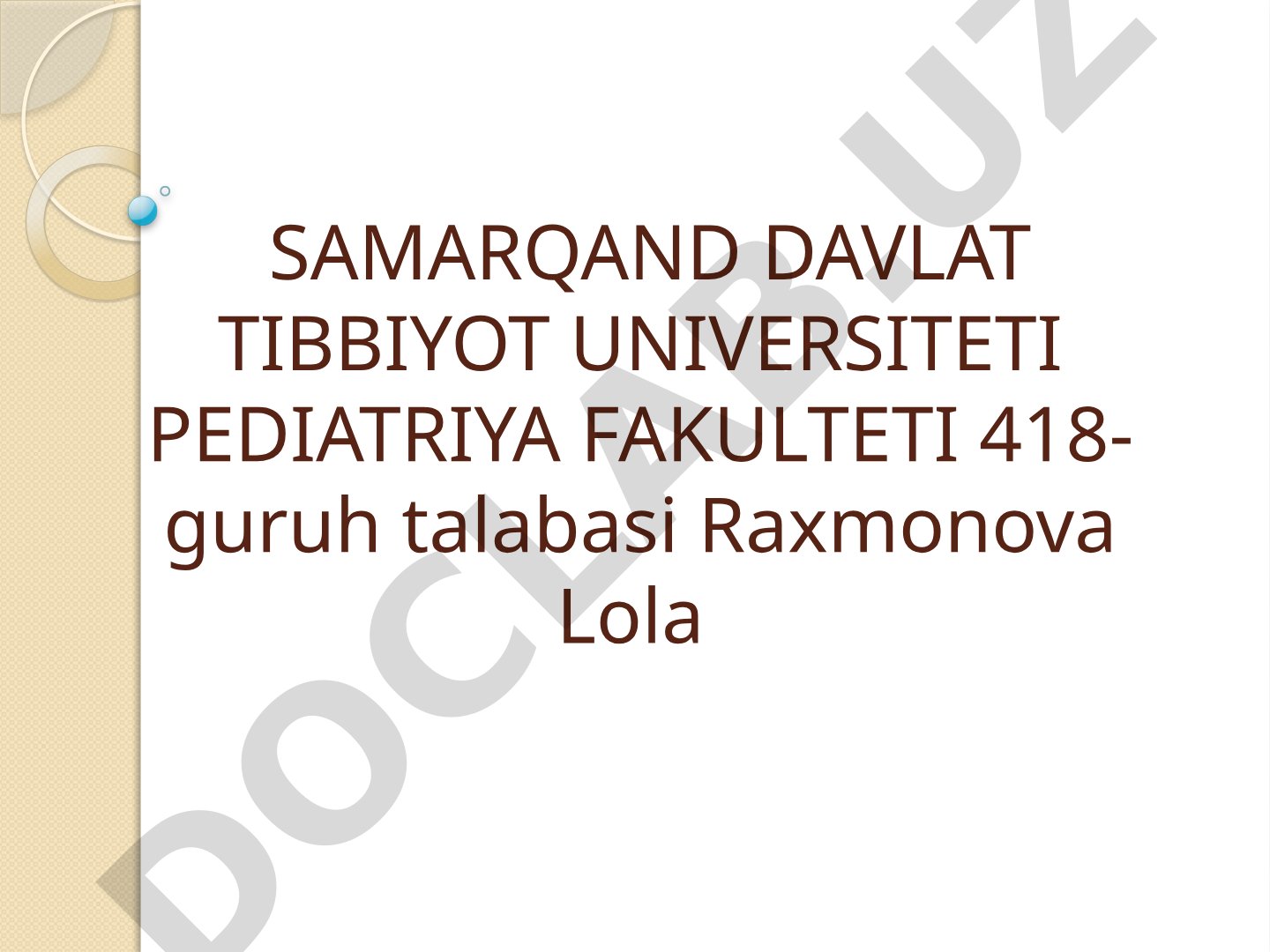 Bolalarda peritonit. Birlamchi va ikkilamchi peritonitlar. Peritonit asoratlari