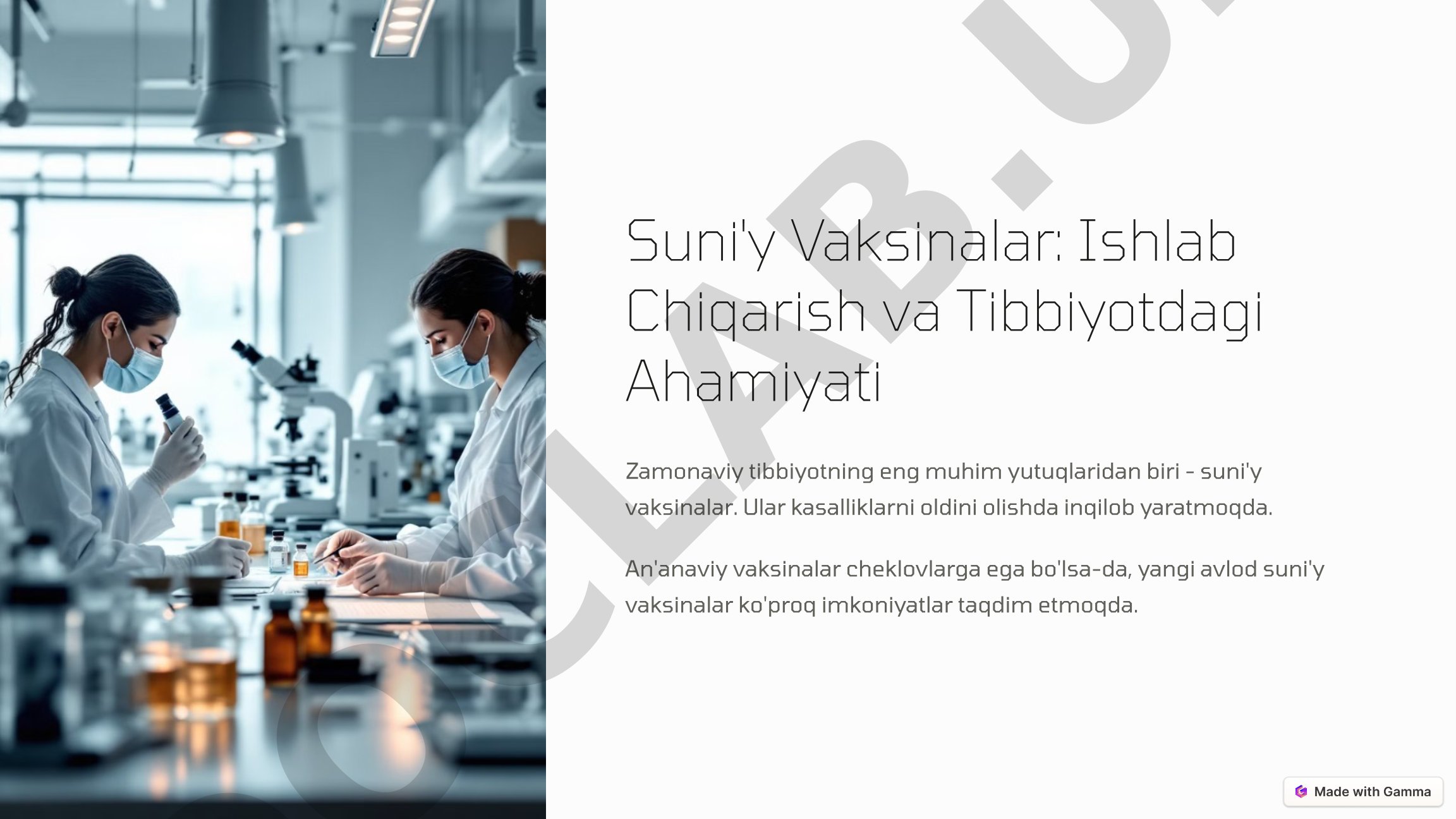 Suni'y Vaksinalar: Ishlab Chiqarish va Tibbiyotdagi Ahamiyati