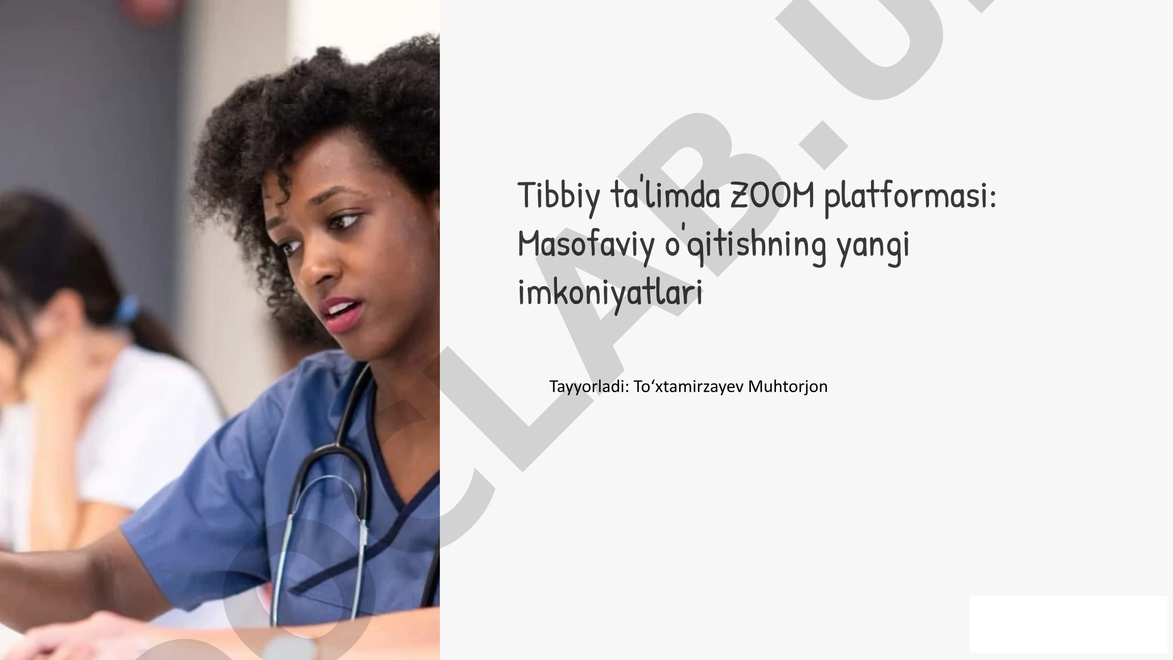 Tibbiy ta'limda ZOOM platformasi: Masofaviy o'qitishning yangi imkoniyatlari