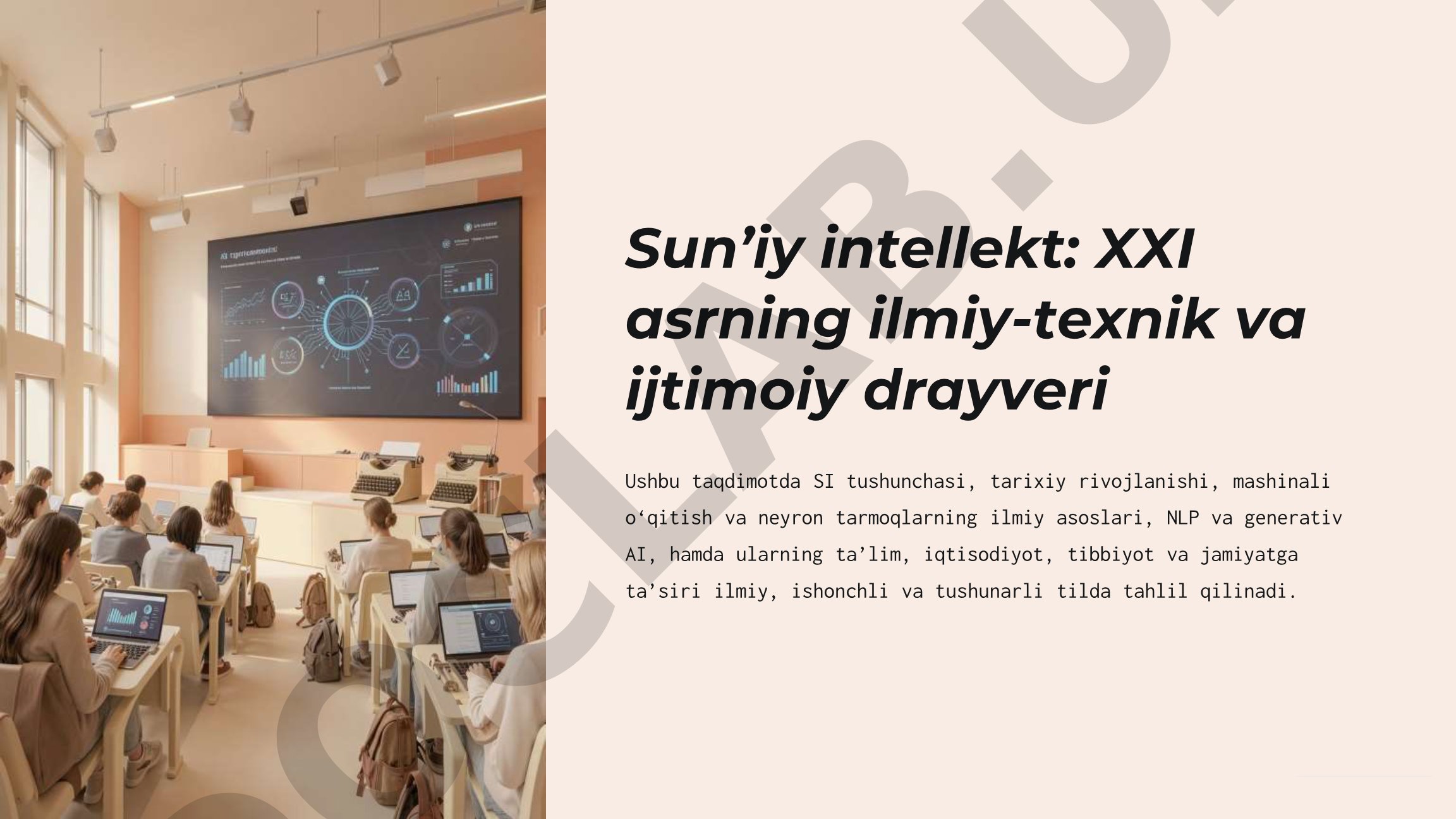 Sun’iy intellekt: XXI asrning ilmiy-texnik va ijtimoiy drayveri