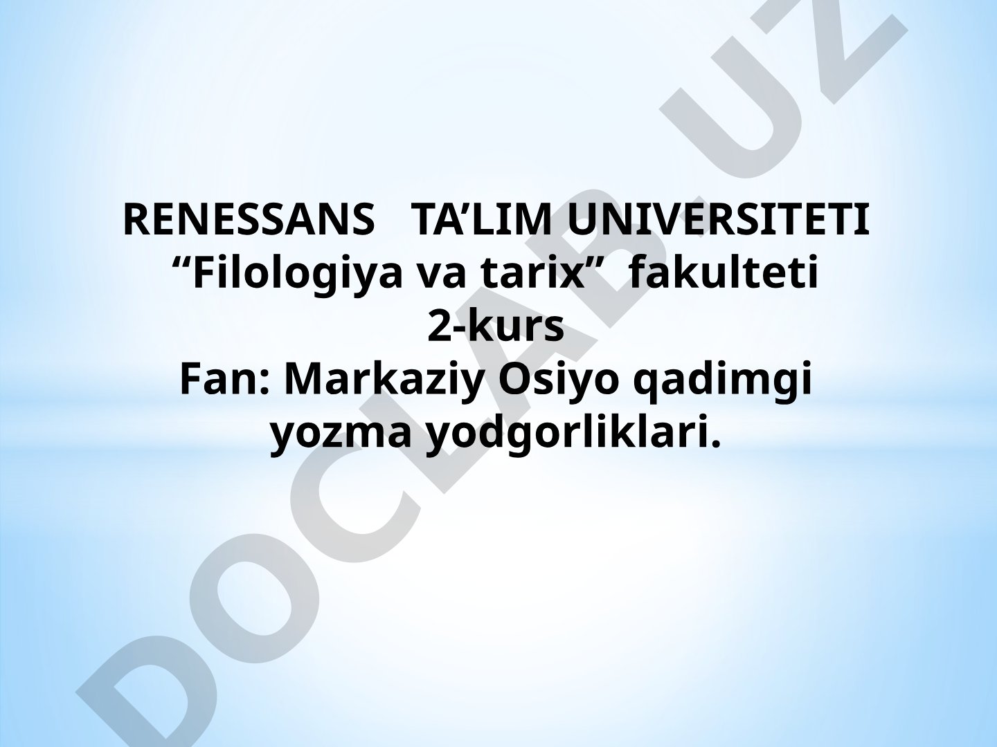 Qadimgi Xorazm tili va yozuvi