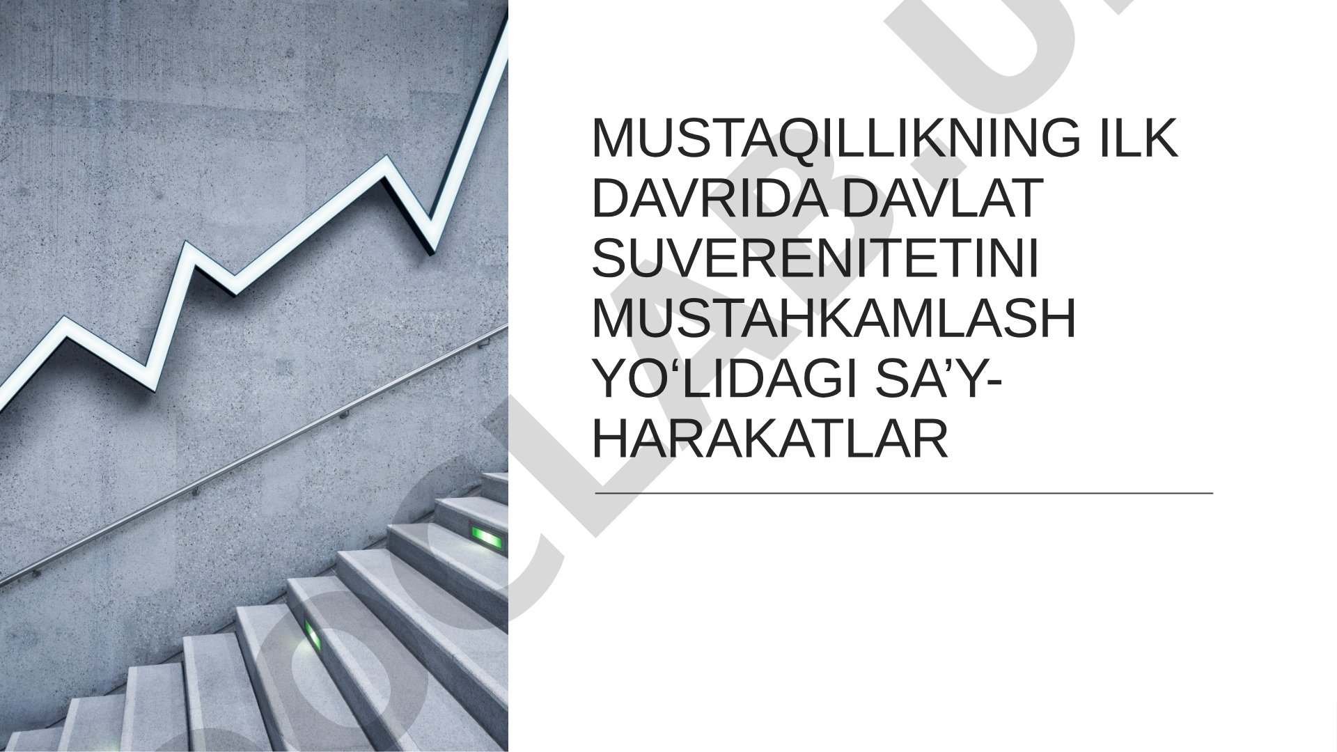 MUSTAQILLIKNING ILK DAVRIDA DAVLAT SUVERENITETINI MUSTAHKAMLASH YO‘LIDAGI SA’Y-HARAKATLAR