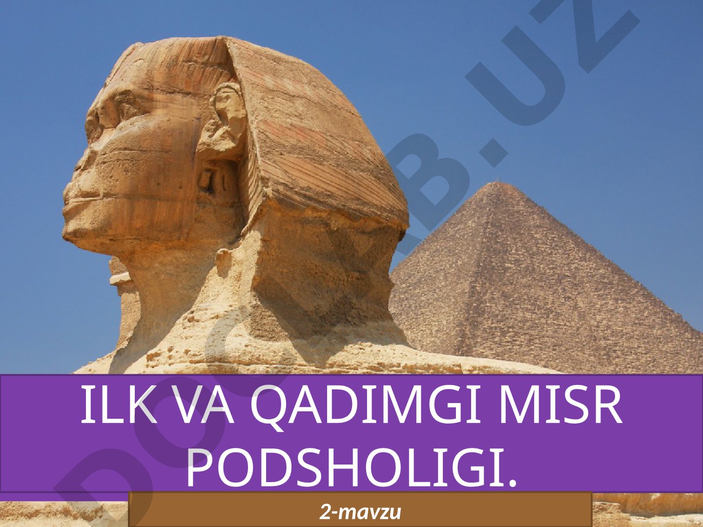 Ilk va Qadimgi Misr podsholigi