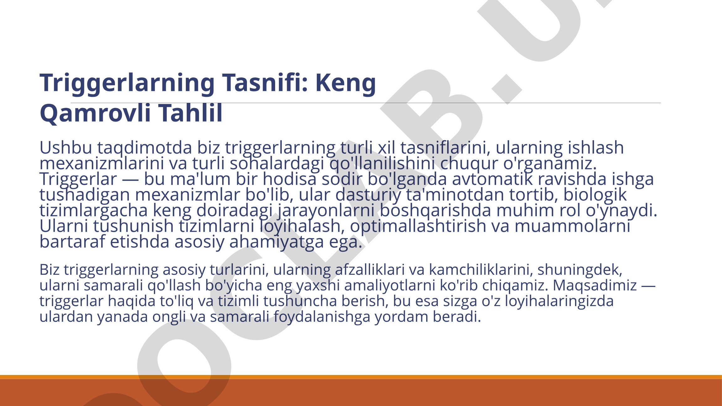 Triggerlarning Tasnifi: Keng Qamrovli Tahlil