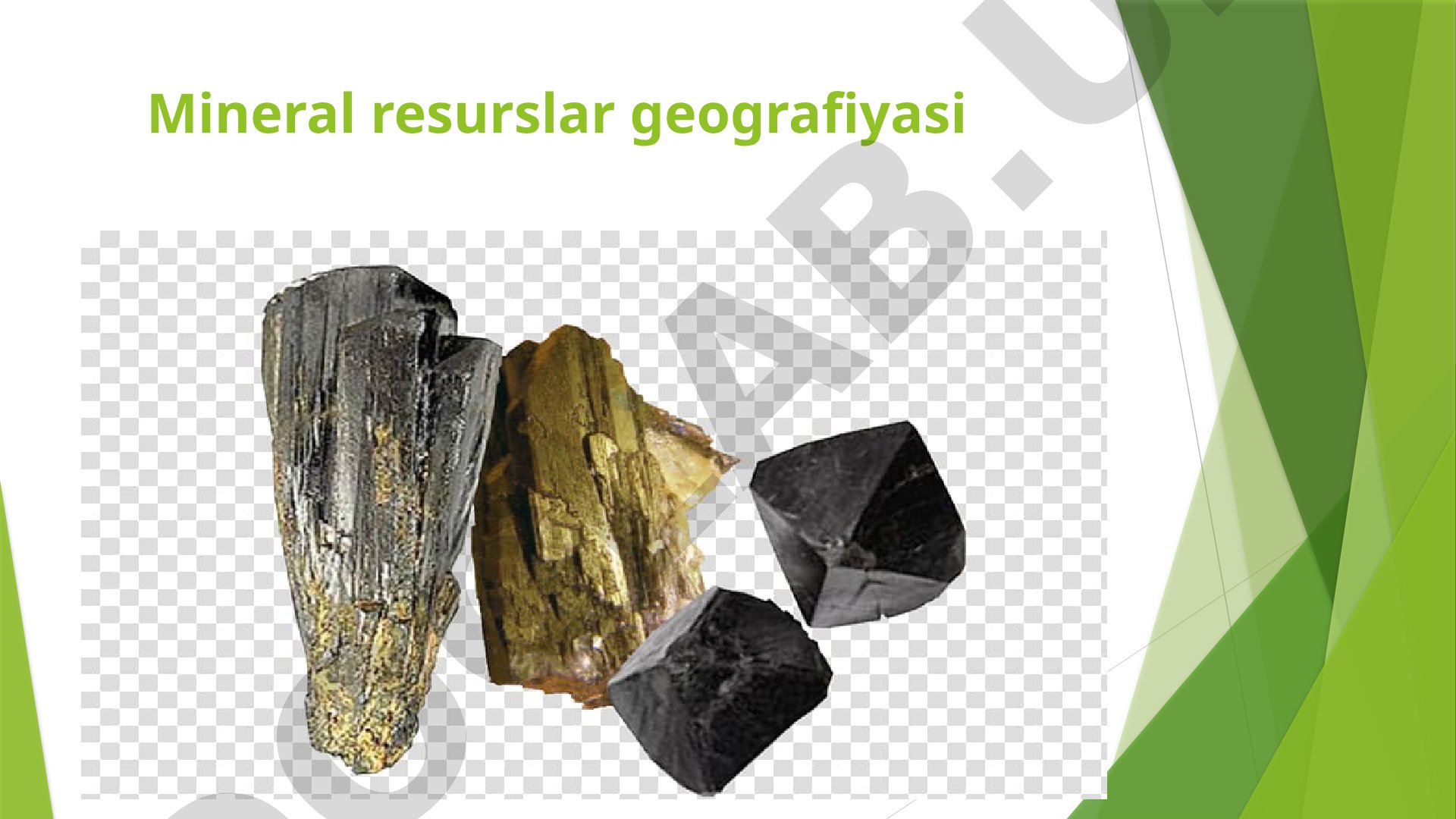 Mineral resurslar geografiyasi