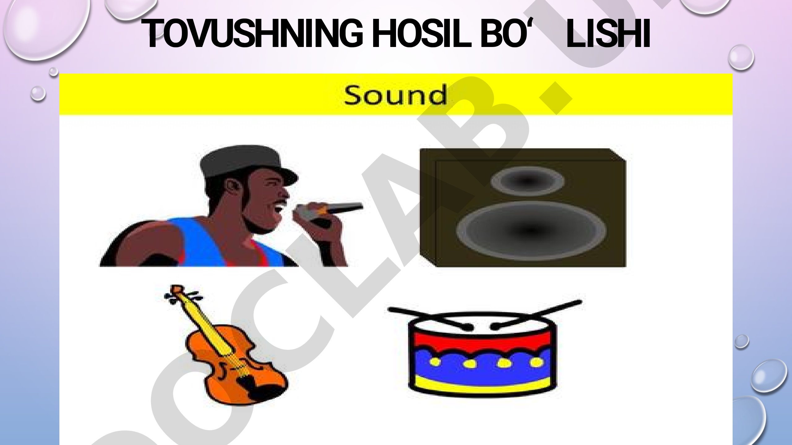 Stolni urganda tovush chiqishining fizik sabablari