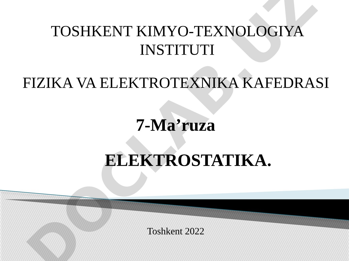 Elektr zaryad, Kulon qonuni, elektr maydon, kondensatorlar va energiya haqida