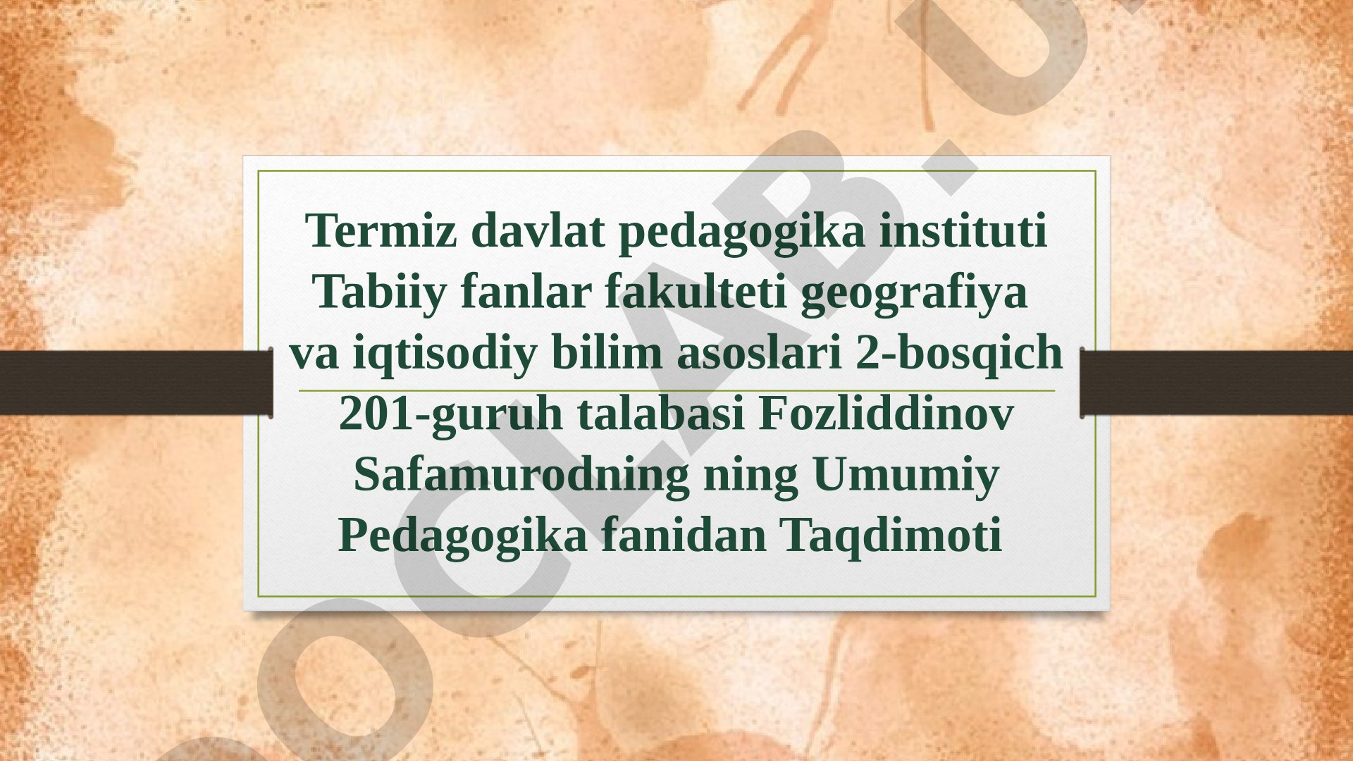 Avestodagi pedagogik qarashlar
