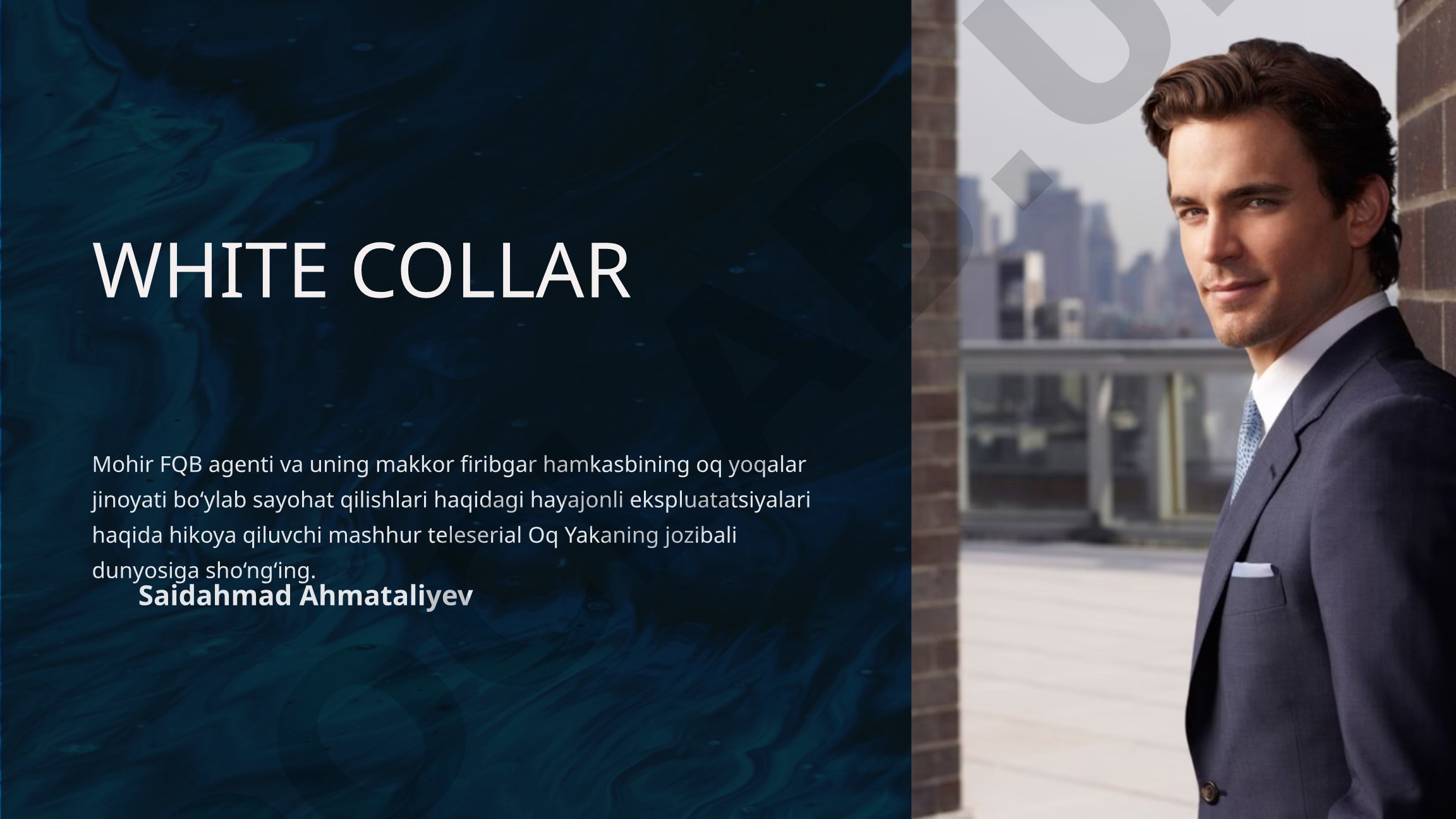 Teleserial 'White Collar' syujeti, bosh qahramonlar va ularning rollari haqida