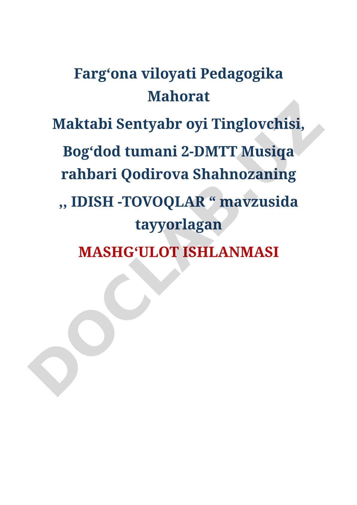 Idish-tovoqlar