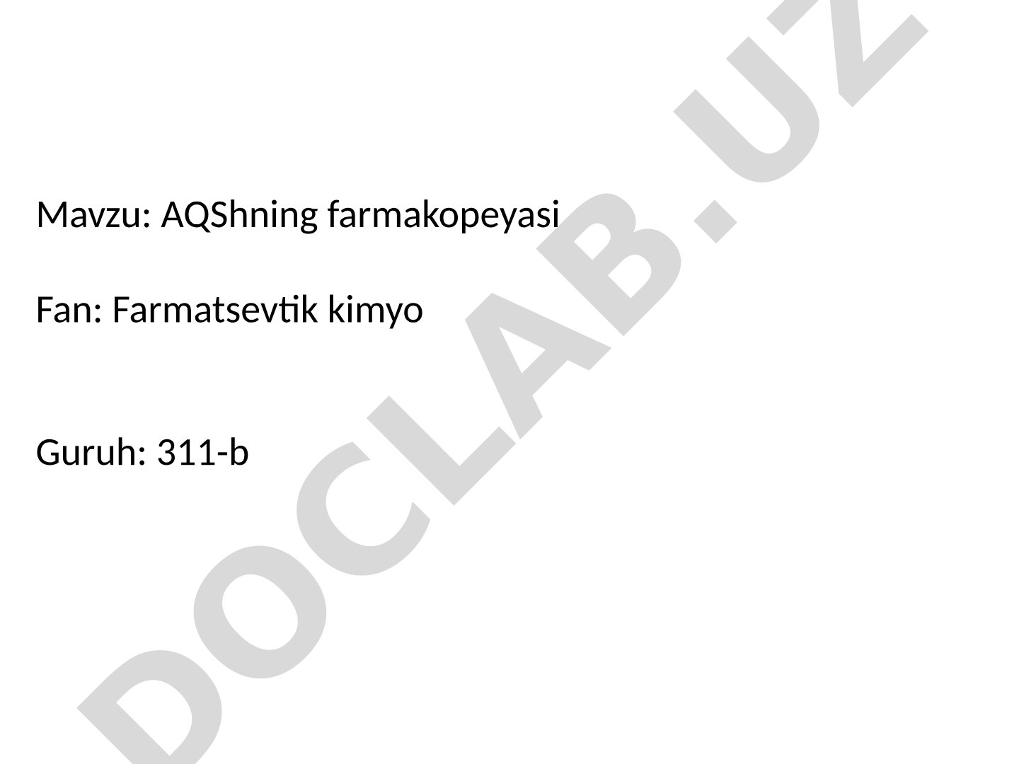 AQShning farmakopeyasi