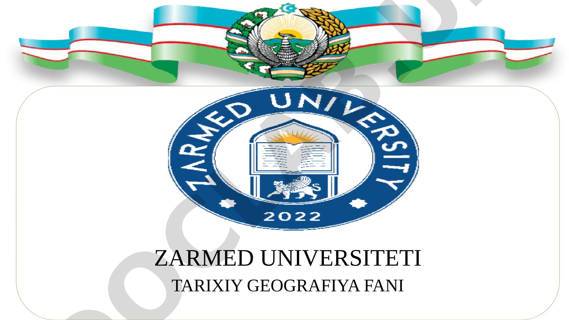 Mustaqil O'zbekiston Respublikasining siyosiy tarixiy geografiyasi