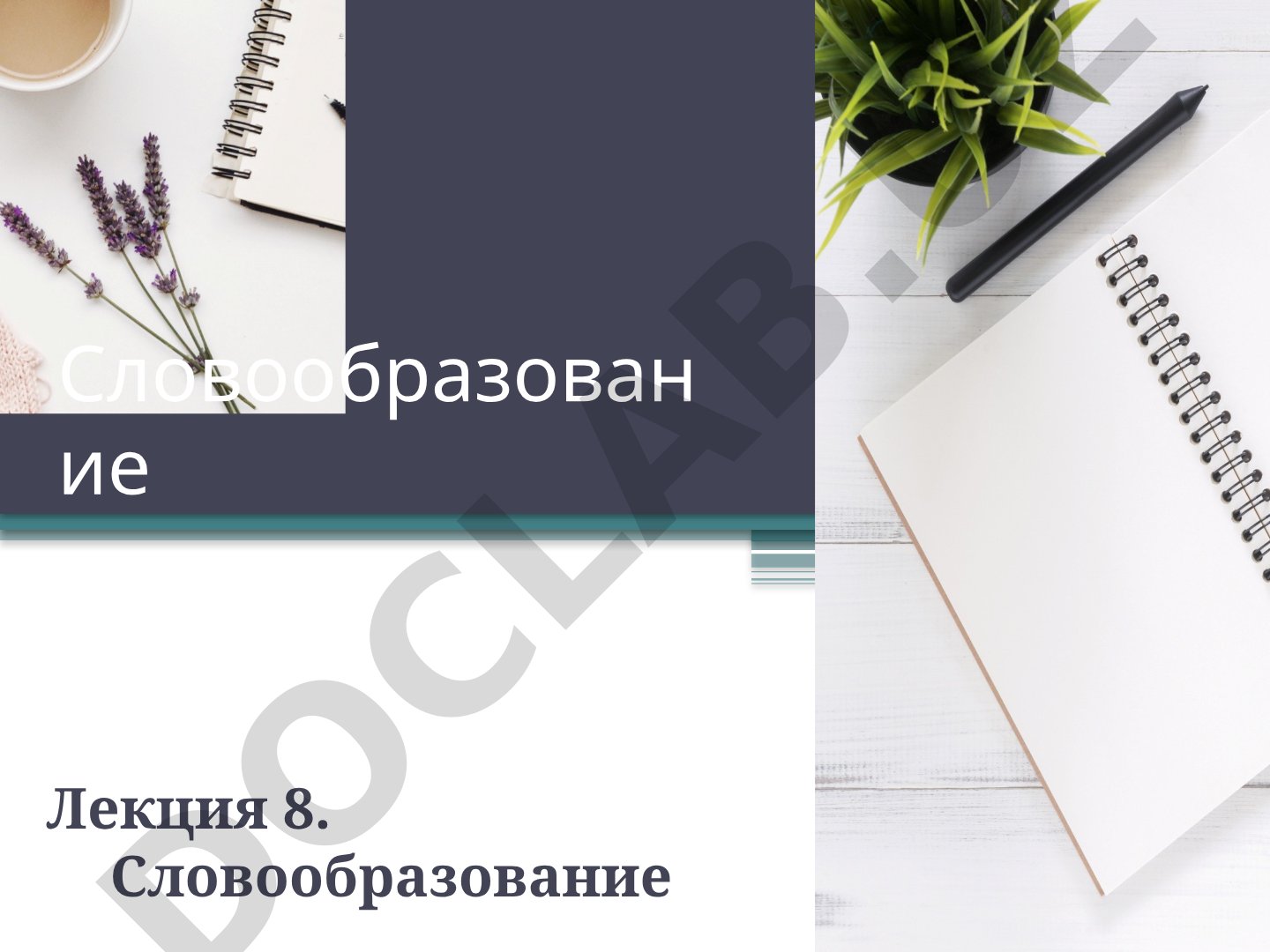 Словообразование. Морфемный состав слова