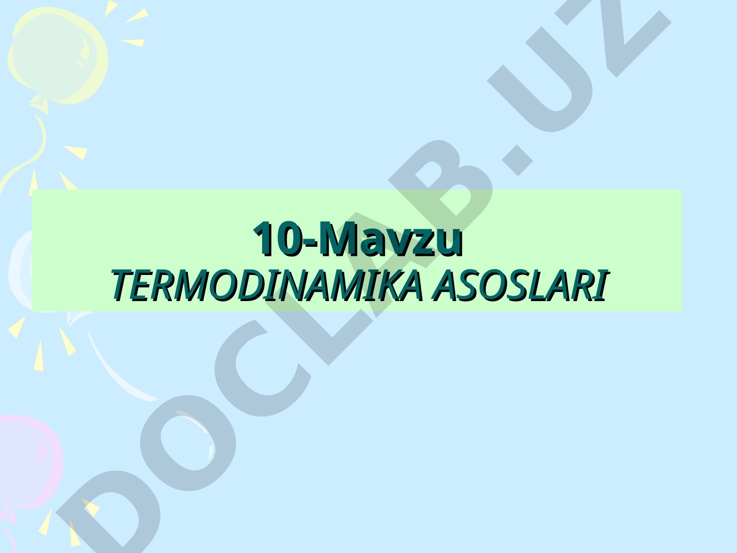 Qaytar va qaytmas jarayonlar, issiqlik miqdori, termodinamika qonunlari va Karno sikli