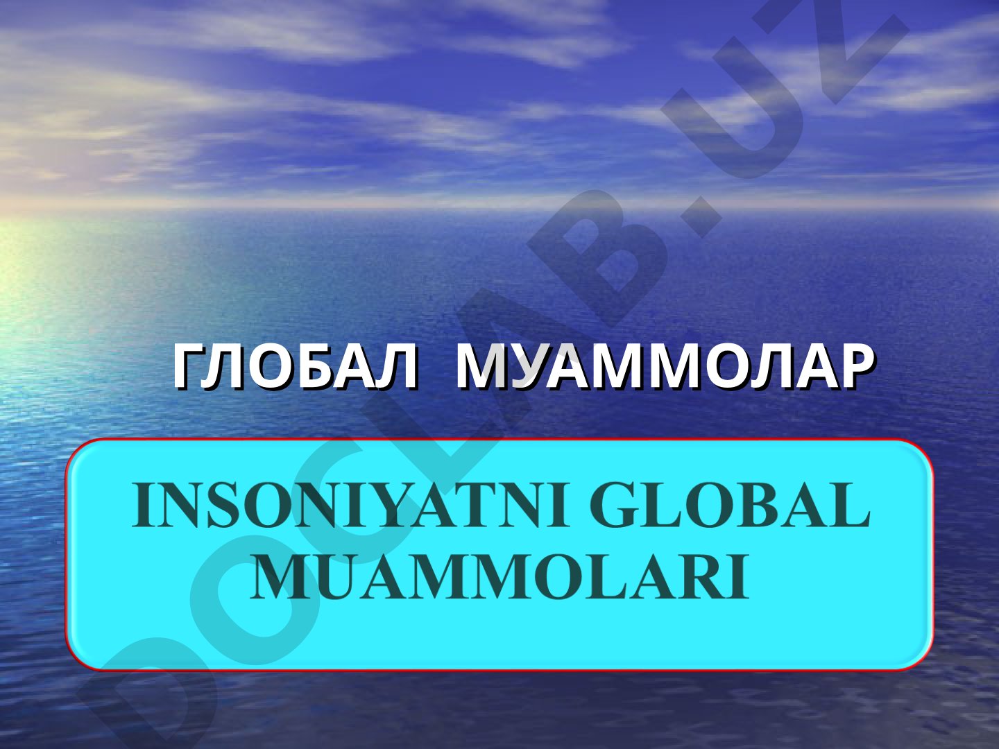 Global muammolar