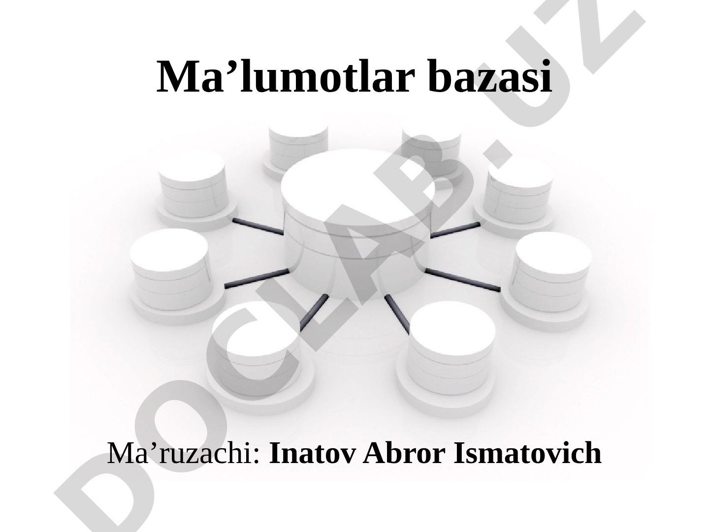 Microsoft Access dasturida formalar yaratish va jadvallarni o‘zaro bog‘lash. So‘rovlar va hisobotlar