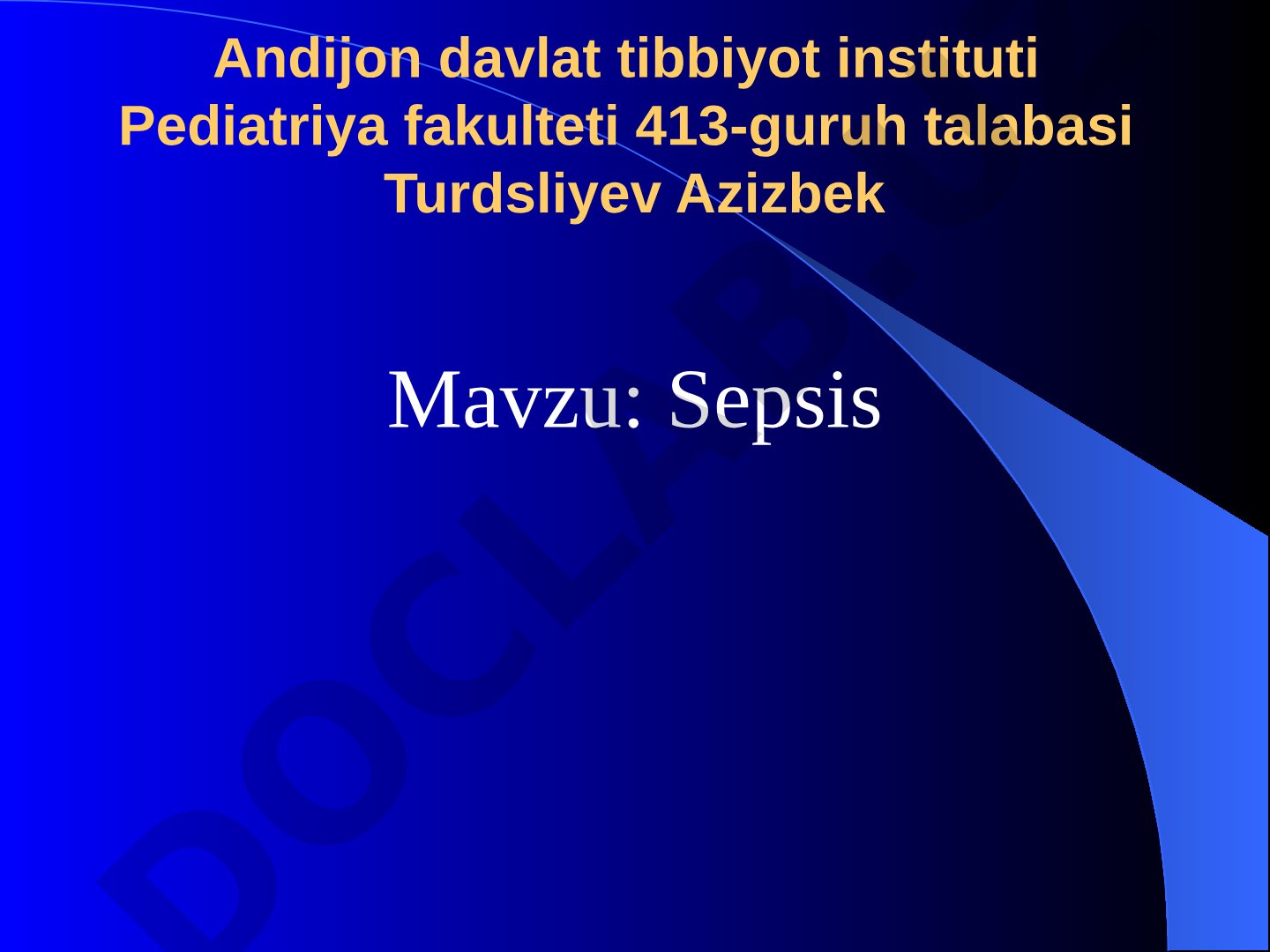 Sepsis