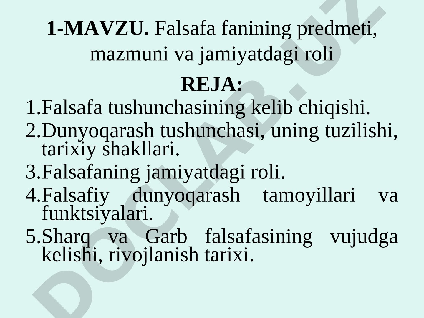Mavzusi aniqlanmagan