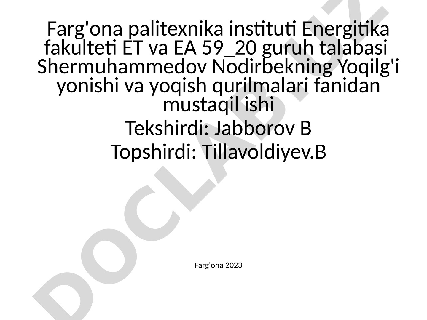 Mashalaning strukturasi va suyuq yoqilgʻining yonish uchun moʻljallangan garelka qurilmalari