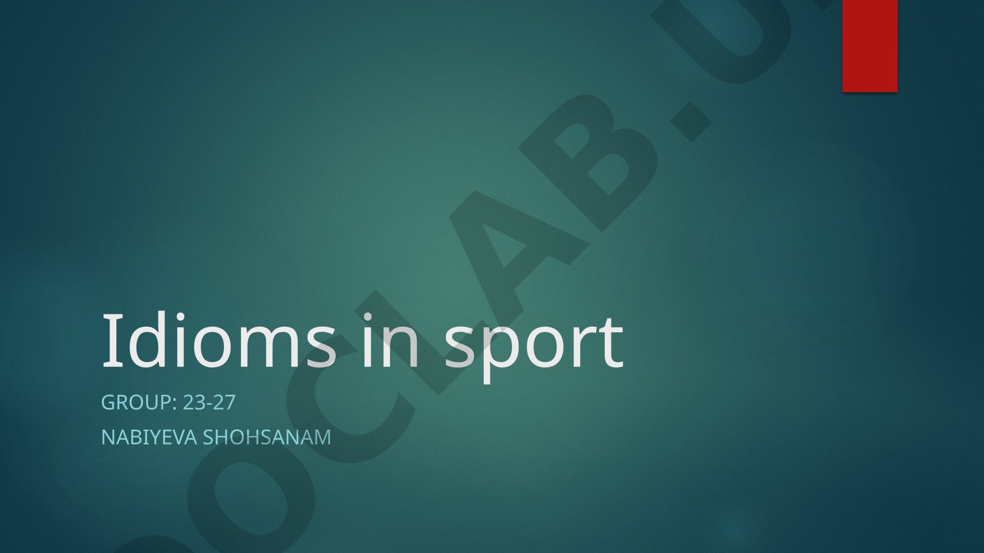 Overview of common English sports idioms with examples and explanations