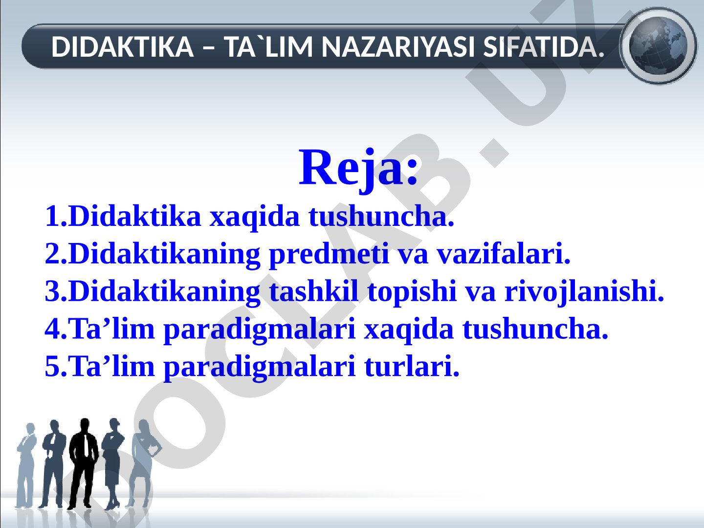 Didaktika – ta'lim nazariyasi sifatida