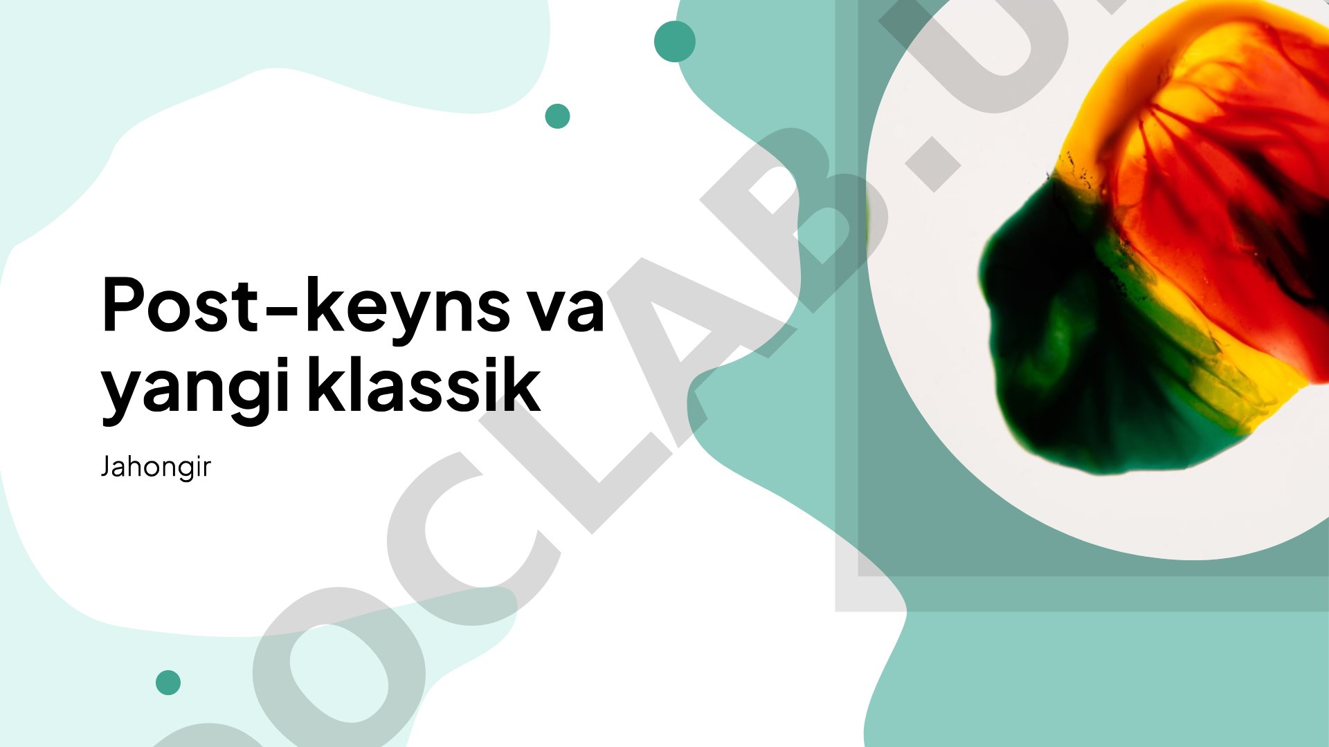 Post-keyns va yangi klassik