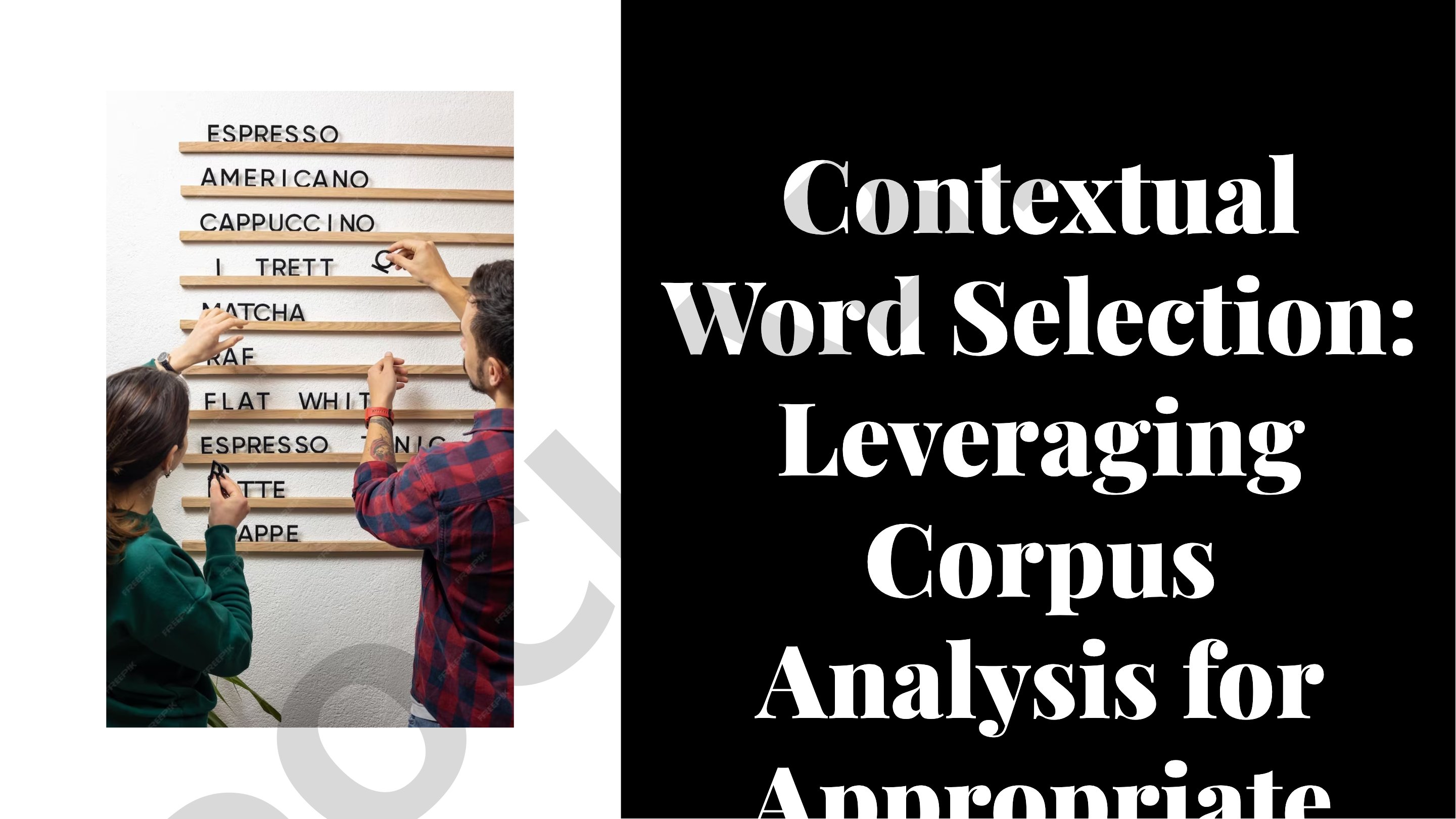 Contextual Word Selection: Leveraging Corpus Analysis