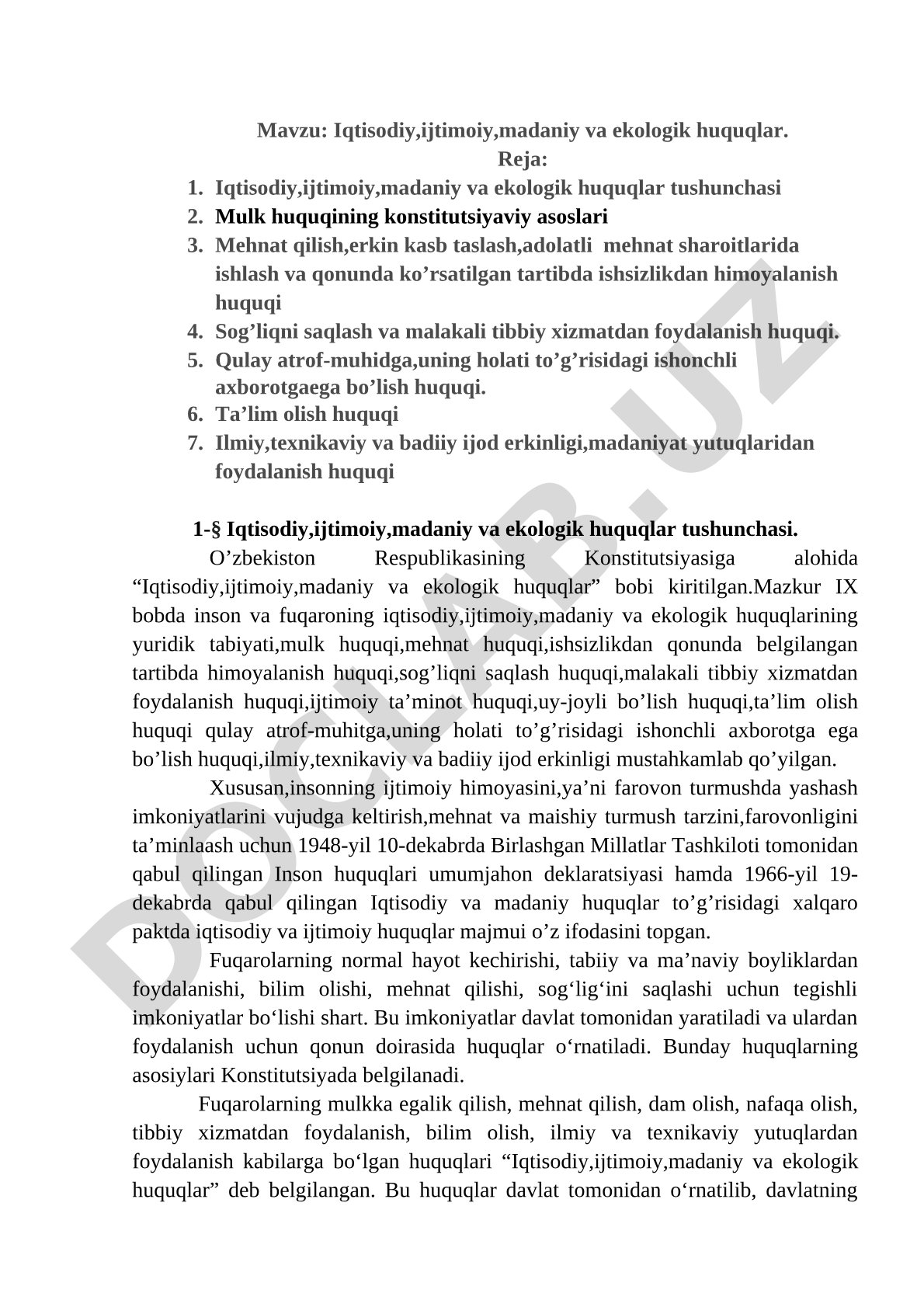 Iqtisodiy,ijtimoiy,madaniy va ekologik huquqlar