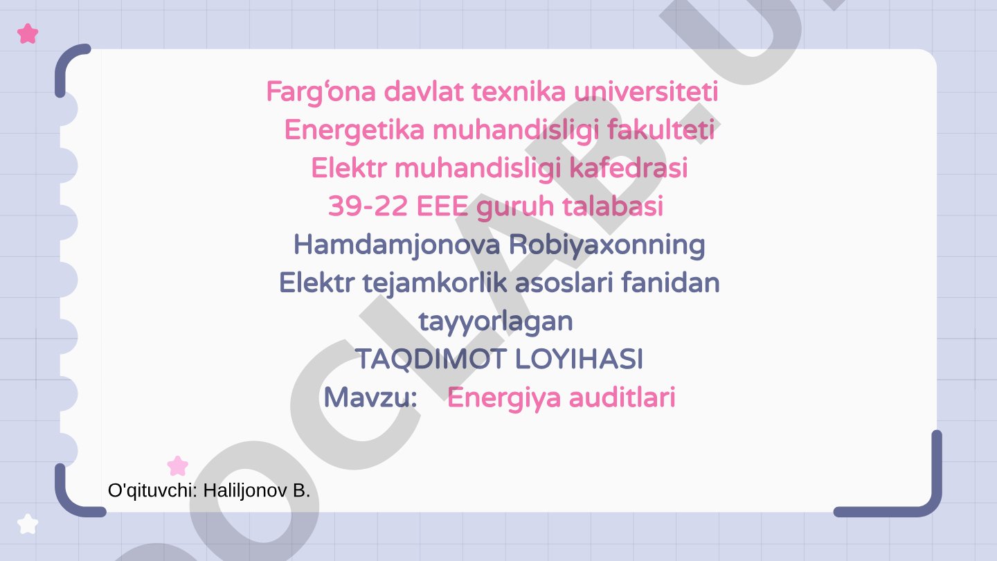 Energiya auditlari