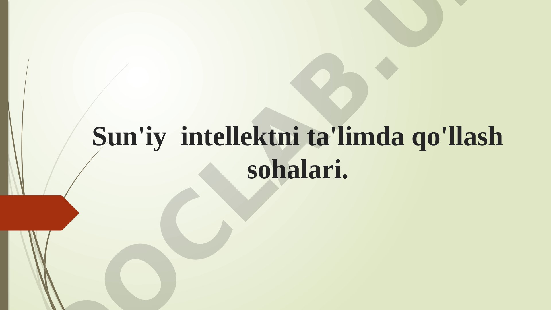 Sun'iy intellektni ta'limda qo'llash sohalari