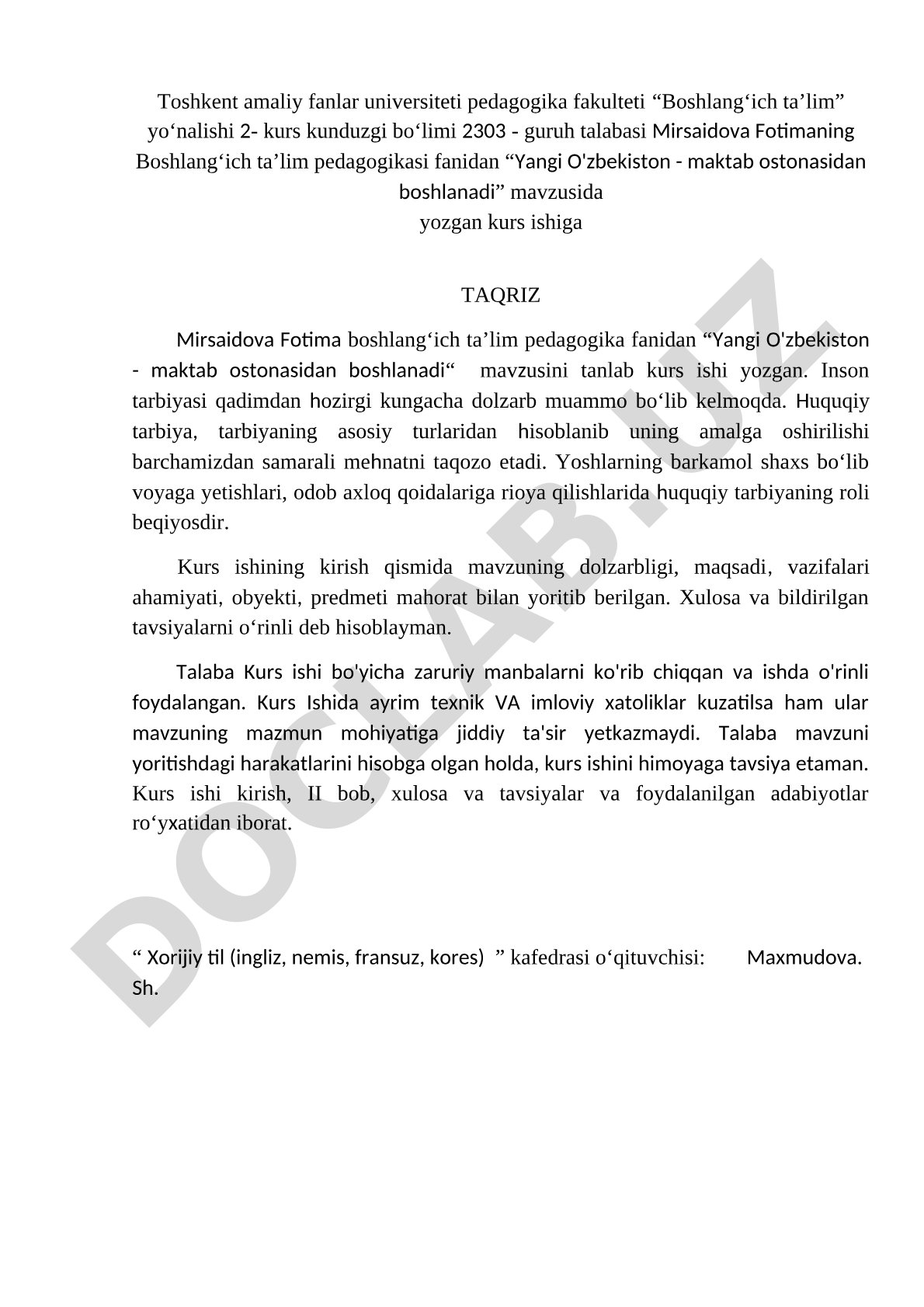 Yangi O'zbekiston - maktab ostonasidan boshlanadi