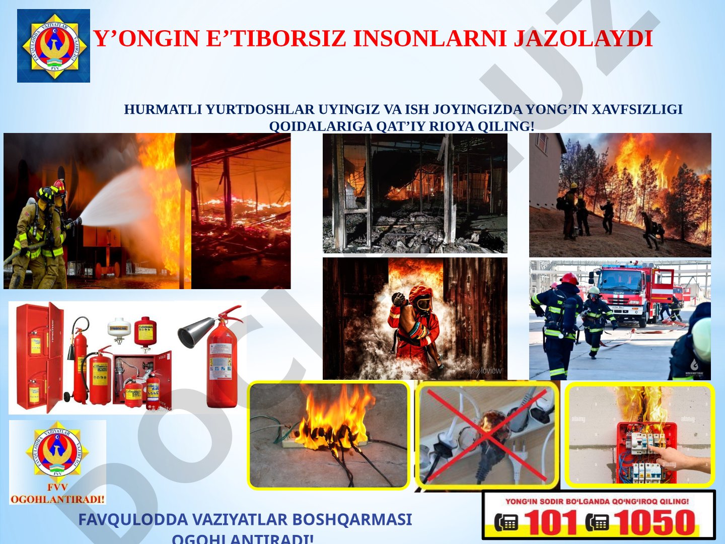 Yong'in xavfsizligi qoidalari
